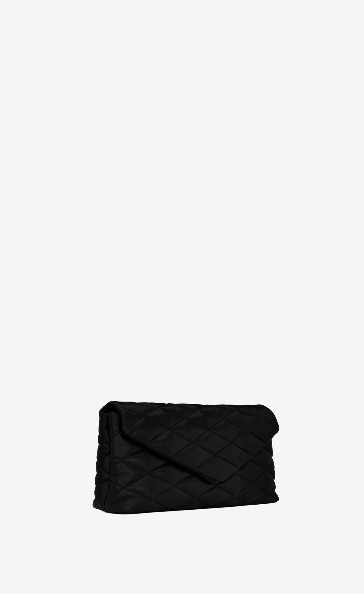 YSL Sade Large Clutch In Lambskin Čierne | 51476-AJFP