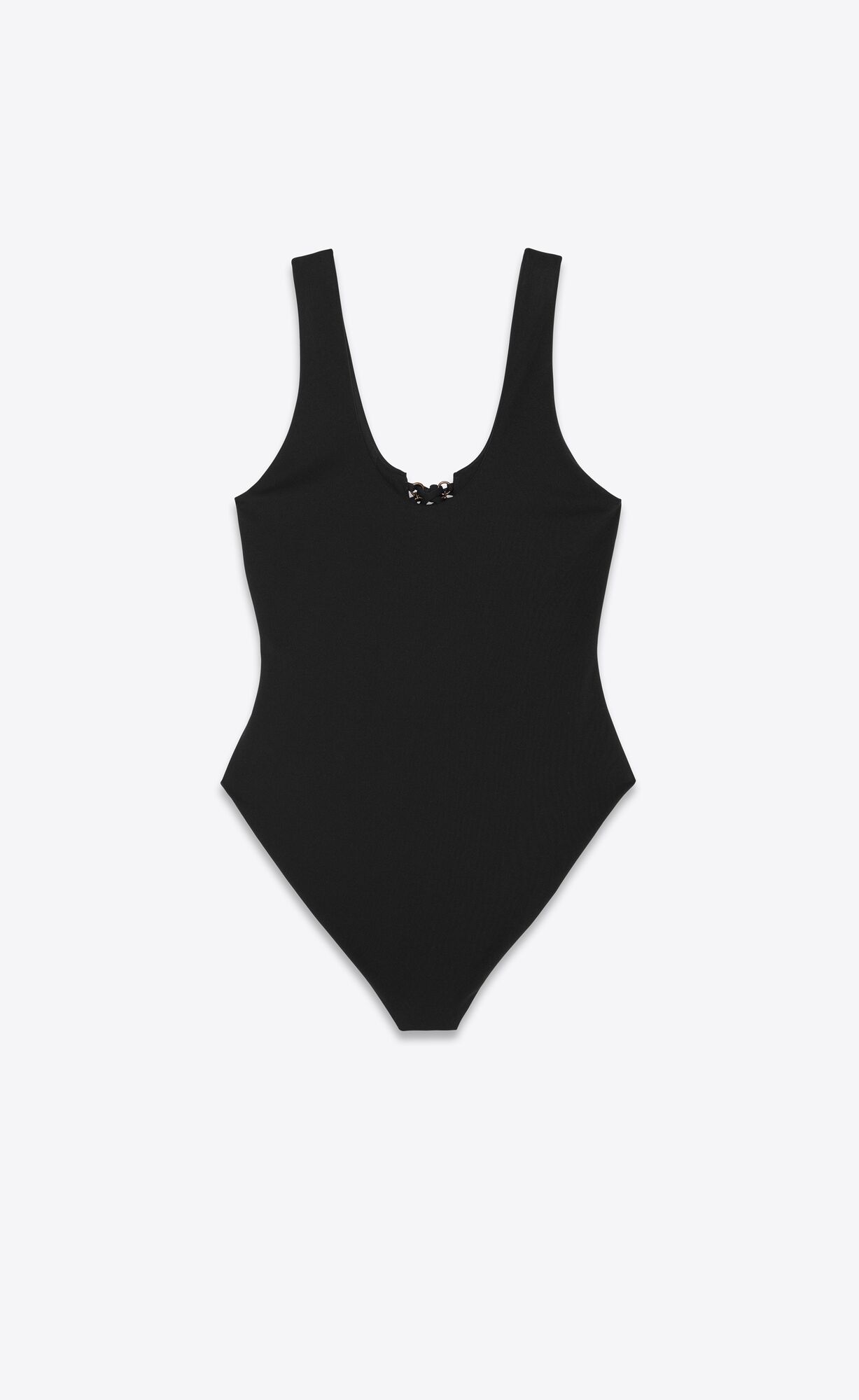 YSL Saharienne One-piece Swimsuit Noir | 85217-ACFY