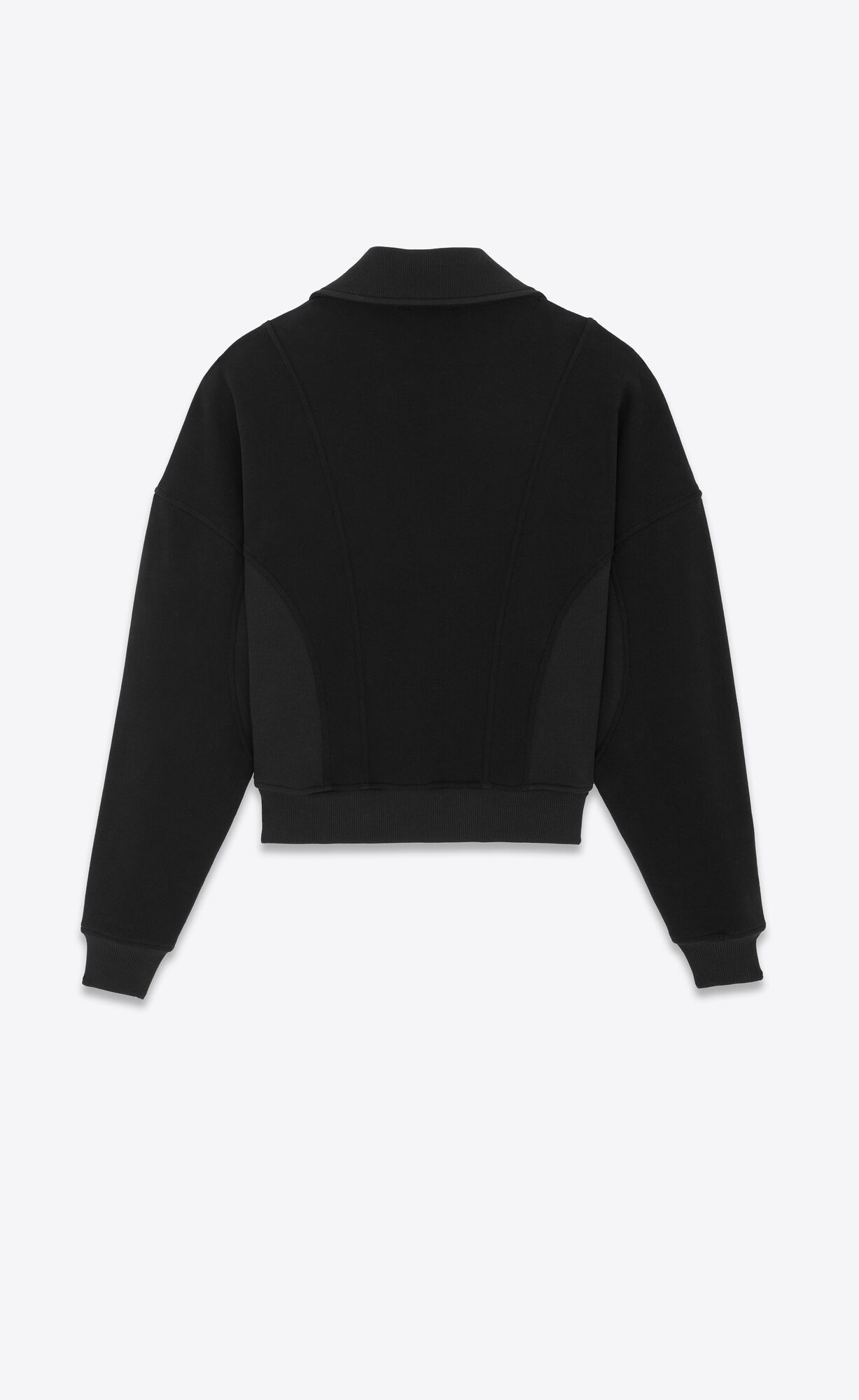 YSL Saint Laurent Cropped Sweatshirt Čierne | 75408-ZCSI