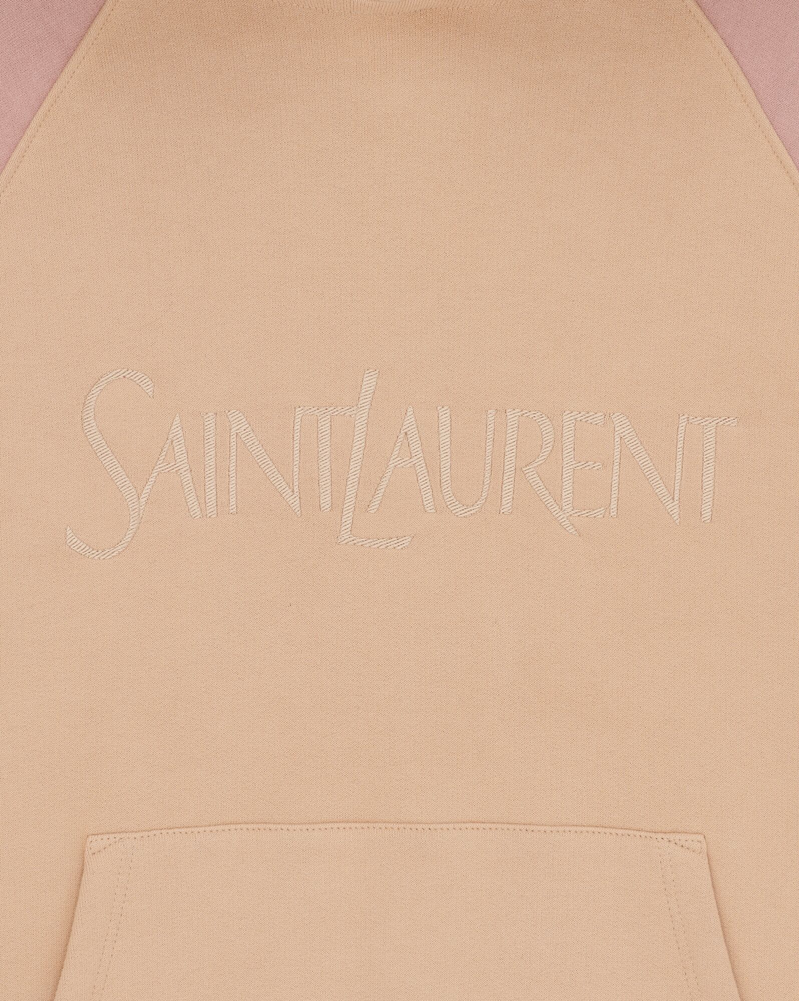 YSL Saint Laurent Hoodie Béžové Ruzove | 58601-FCHP