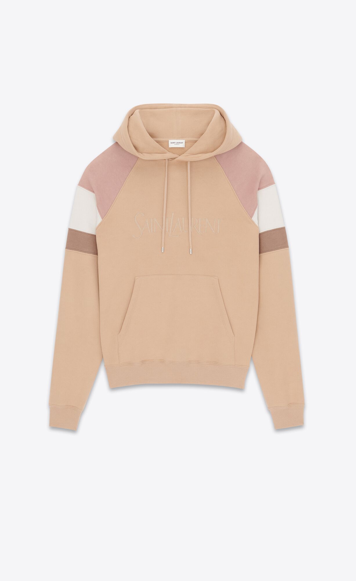 YSL Saint Laurent Hoodie Béžové Ruzove | 58601-FCHP