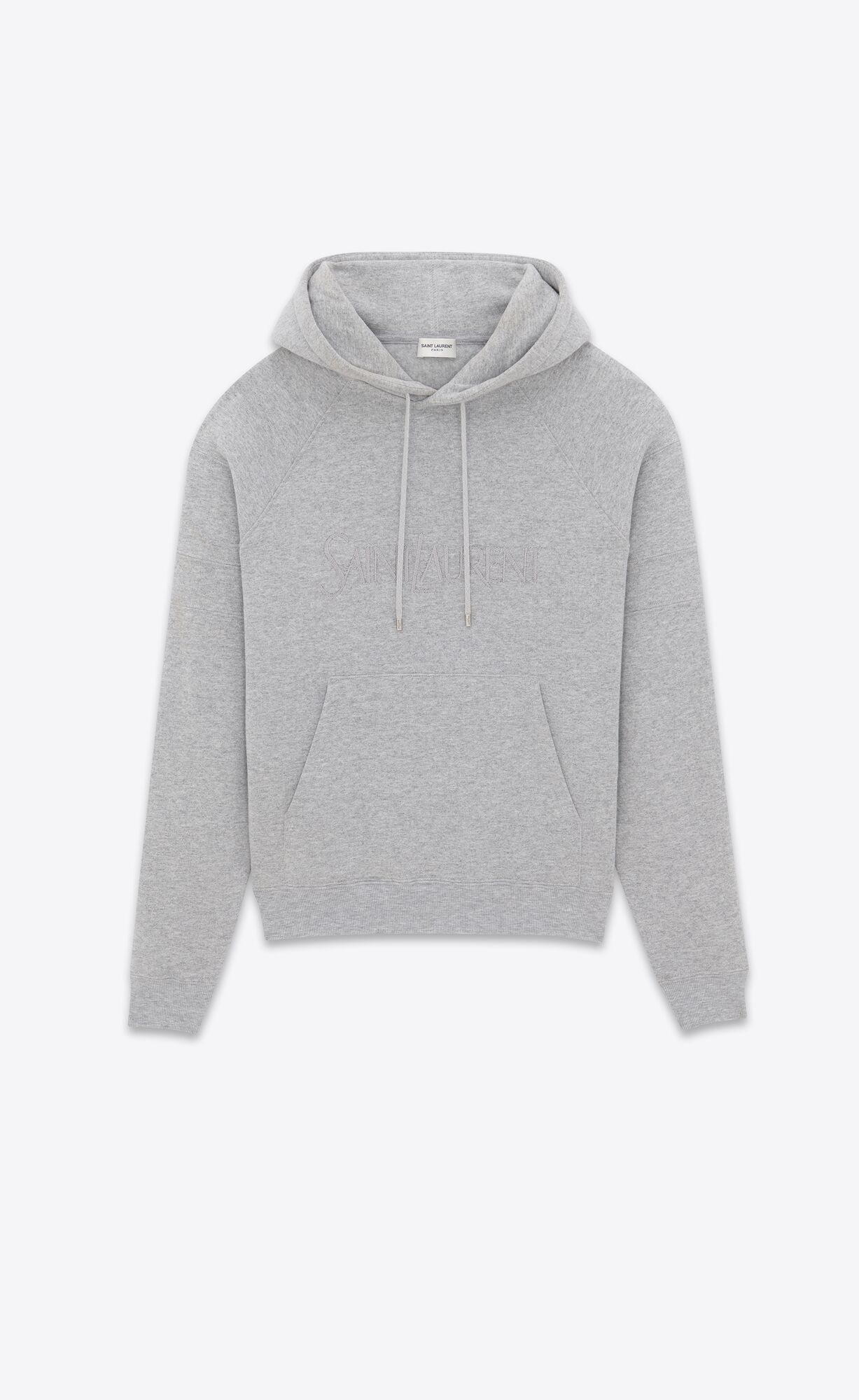 YSL Saint Laurent Hoodie Gris Chine | 17342-LTOE