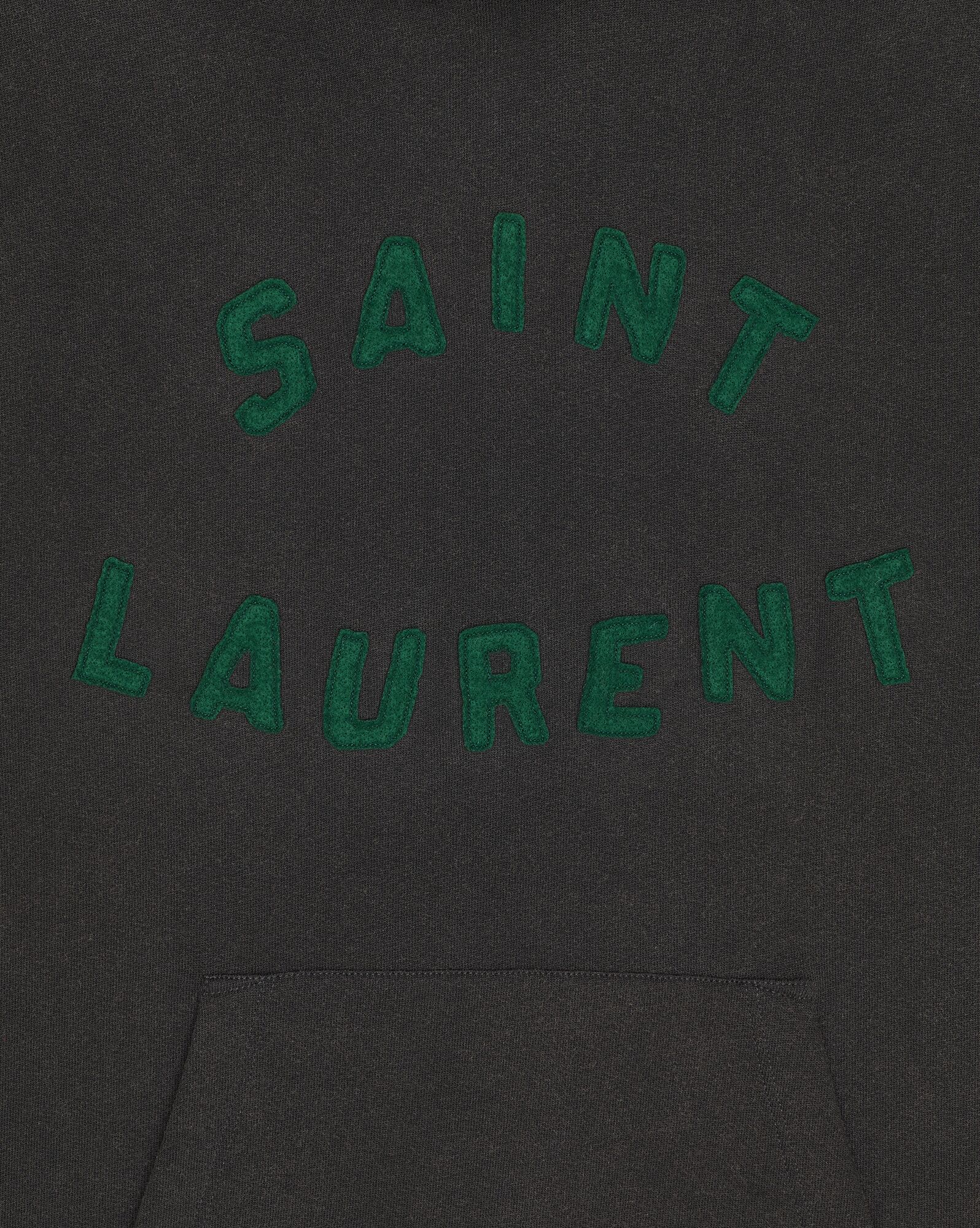 YSL Saint Laurent Hoodie Čierne Zelene | 56492-ERDX