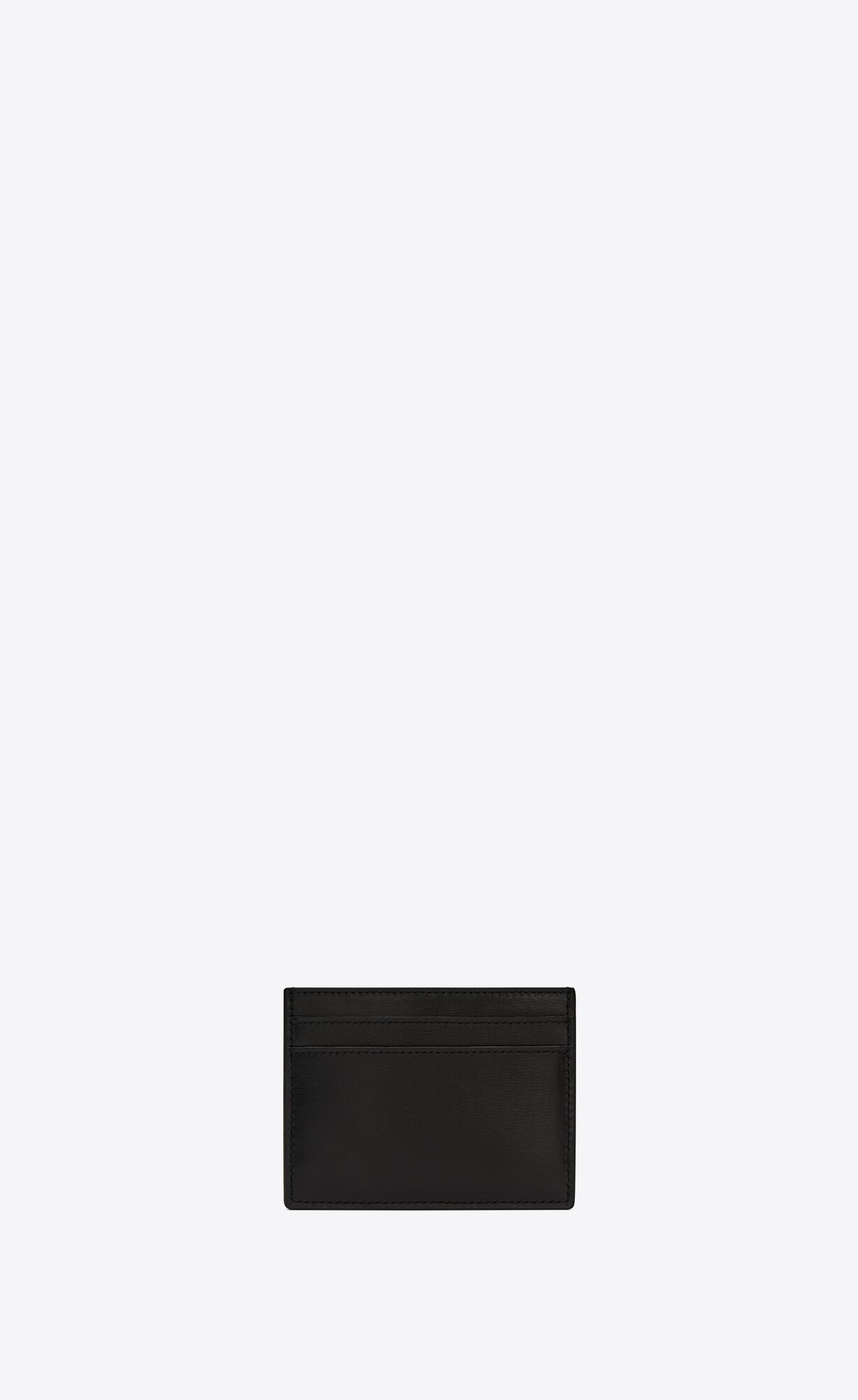 YSL Saint Laurent Paris Credit Card Case In Smooth Kozene Čierne | 15764-OVIF