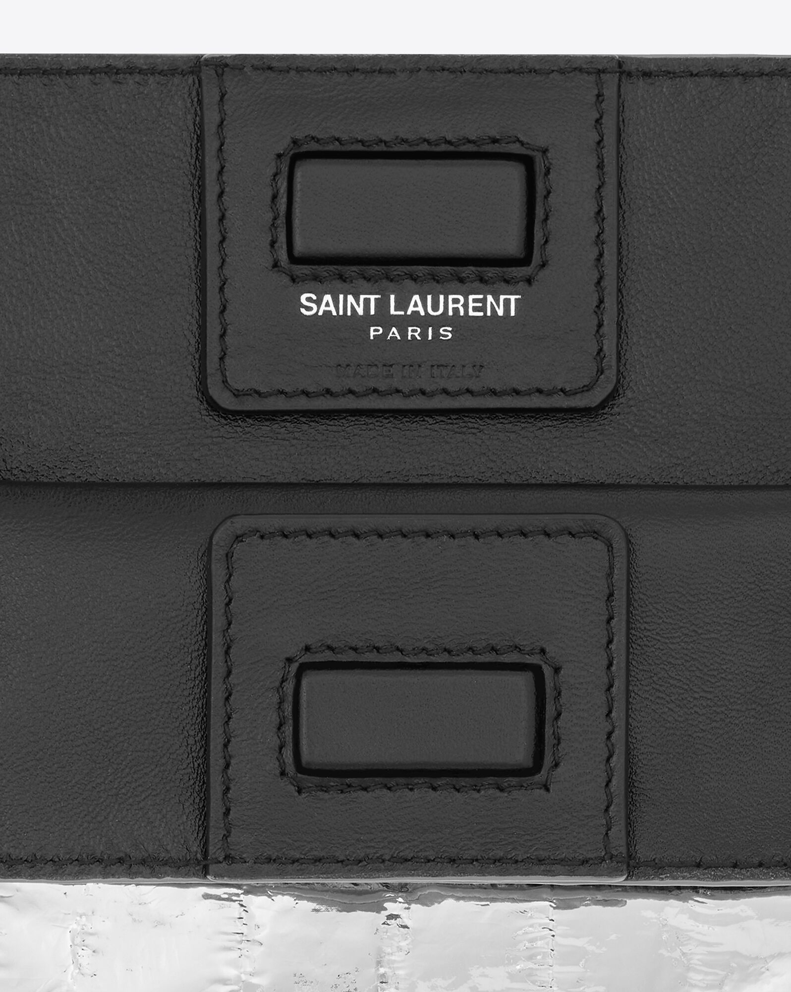 YSL Saint Laurent Paris Deli Paper Bag In Eel Strieborne | 48079-FZTM