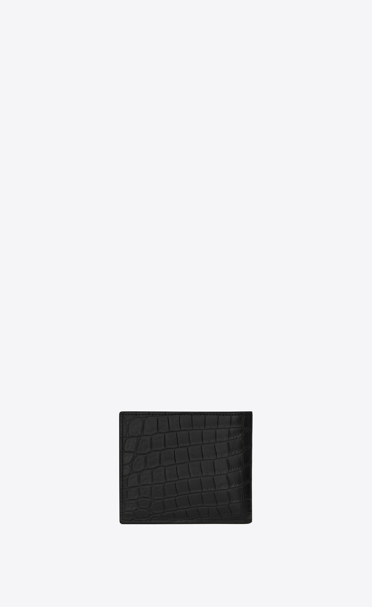 YSL Saint Laurent Paris East/West Wallet In Crocodile-embossed Kozene Čierne | 92651-CHFU