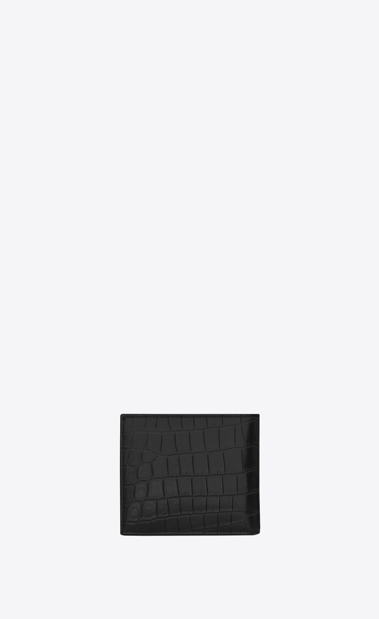 YSL Saint Laurent Paris East/West Wallet With Coin Purse In Crocodile-embossed Kozene Čierne | 97815-JDUM