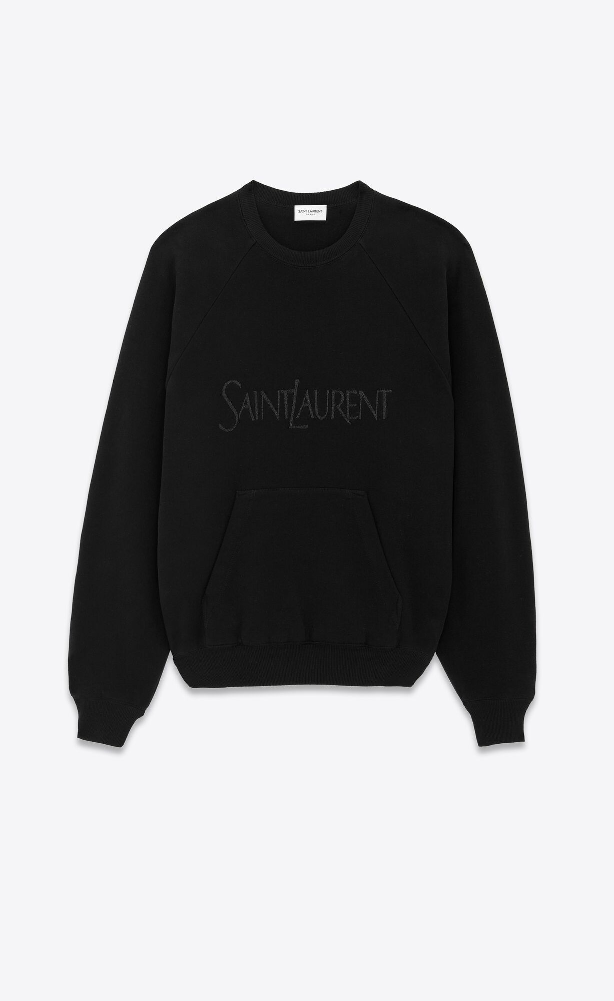 YSL Saint Laurent Raglan Sweatshirt Noir | 29763-SOQT