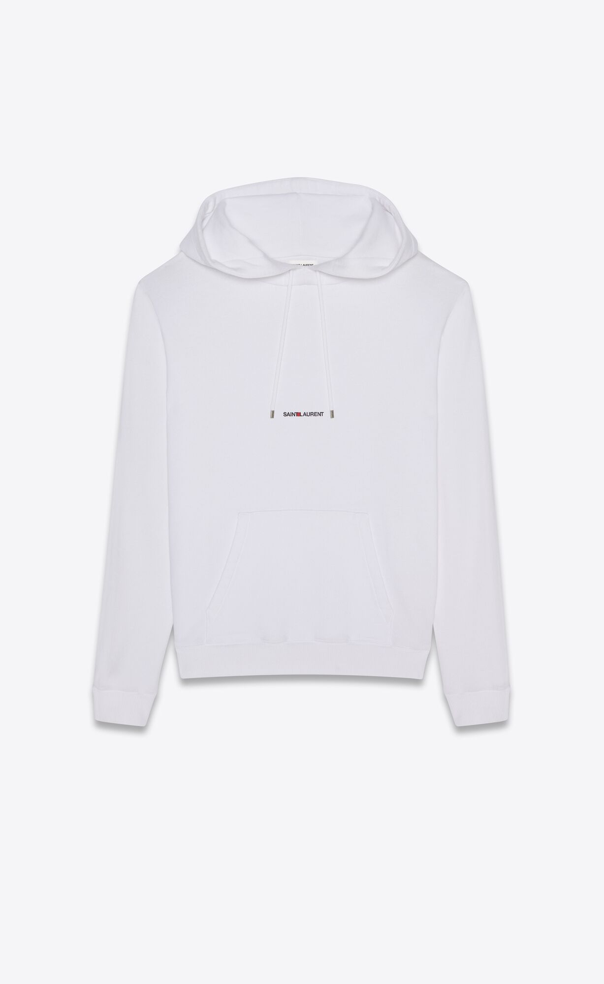 YSL Saint Laurent Rive Gauche Hoodie Biele | 72539-QJCG