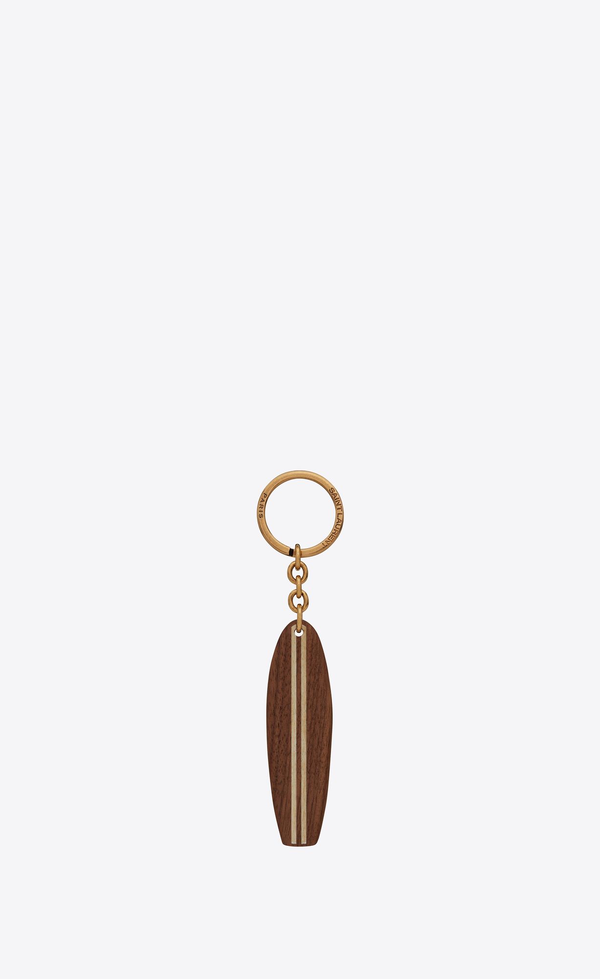 YSL Saint Laurent Surf Keyring In Wood Béžové | 34918-JVTN