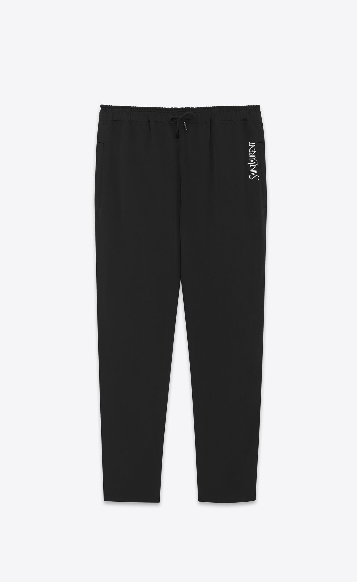 YSL Saint Laurent Sweatpants In Crepe Satin Čierne | 41830-SVOM