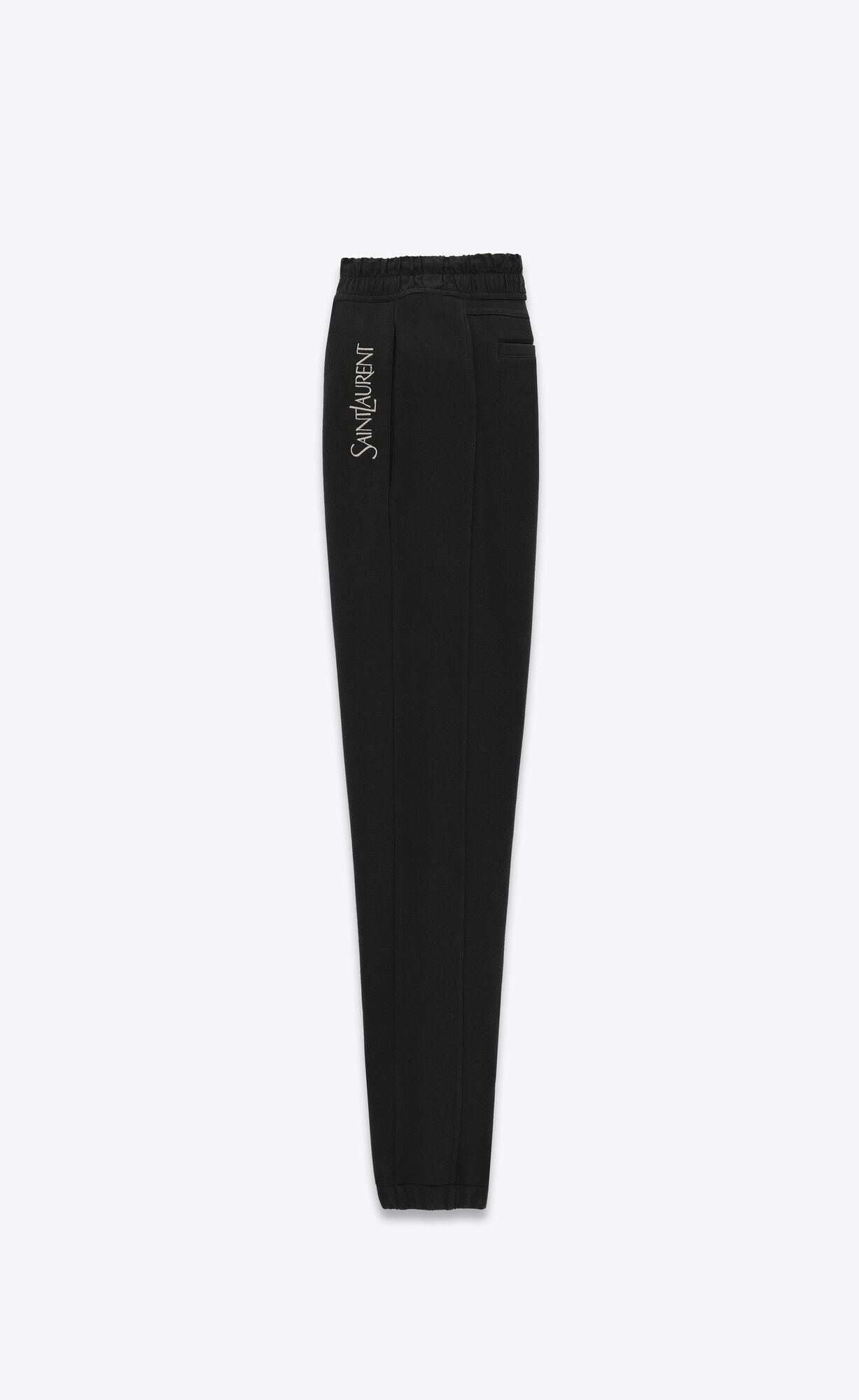 YSL Saint Laurent Sweatpants In Fleece Noir Et Naturel | 19250-UJBS