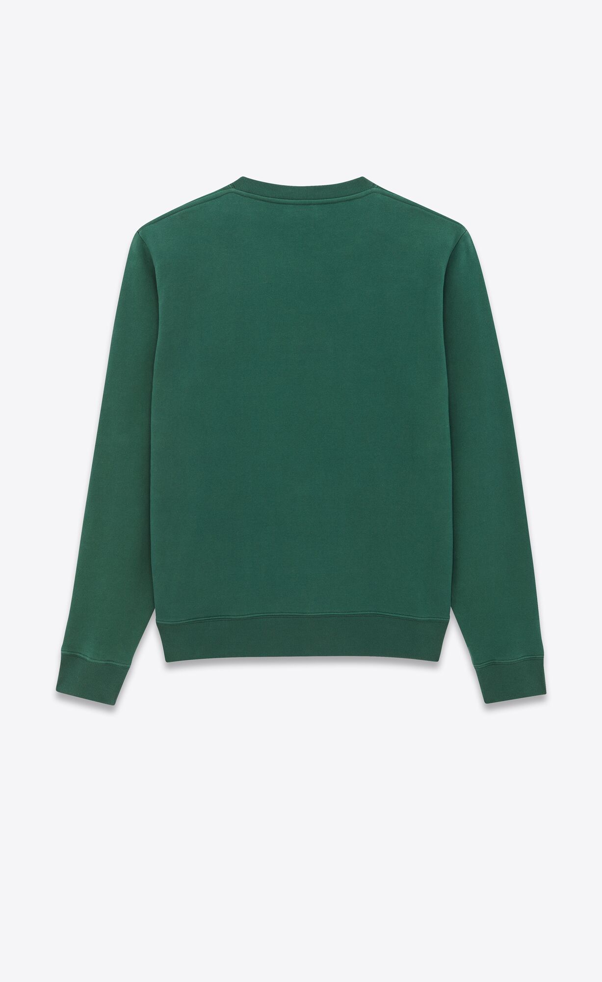 YSL Saint Laurent Sweatshirt Vert Et Naturel | 14256-XQOC