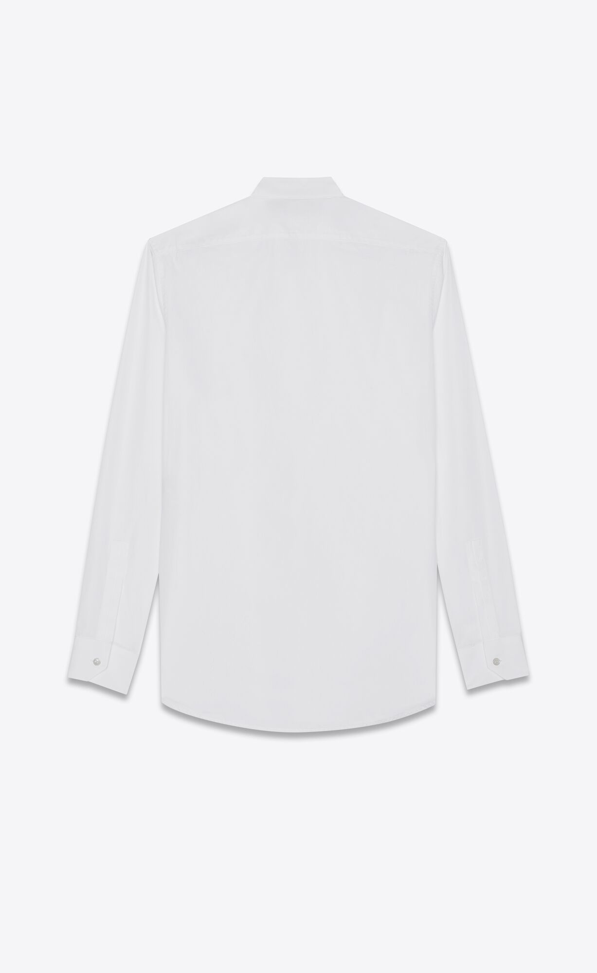 YSL Shirt In Bavlnene Poplin Biele | 08437-FSGA