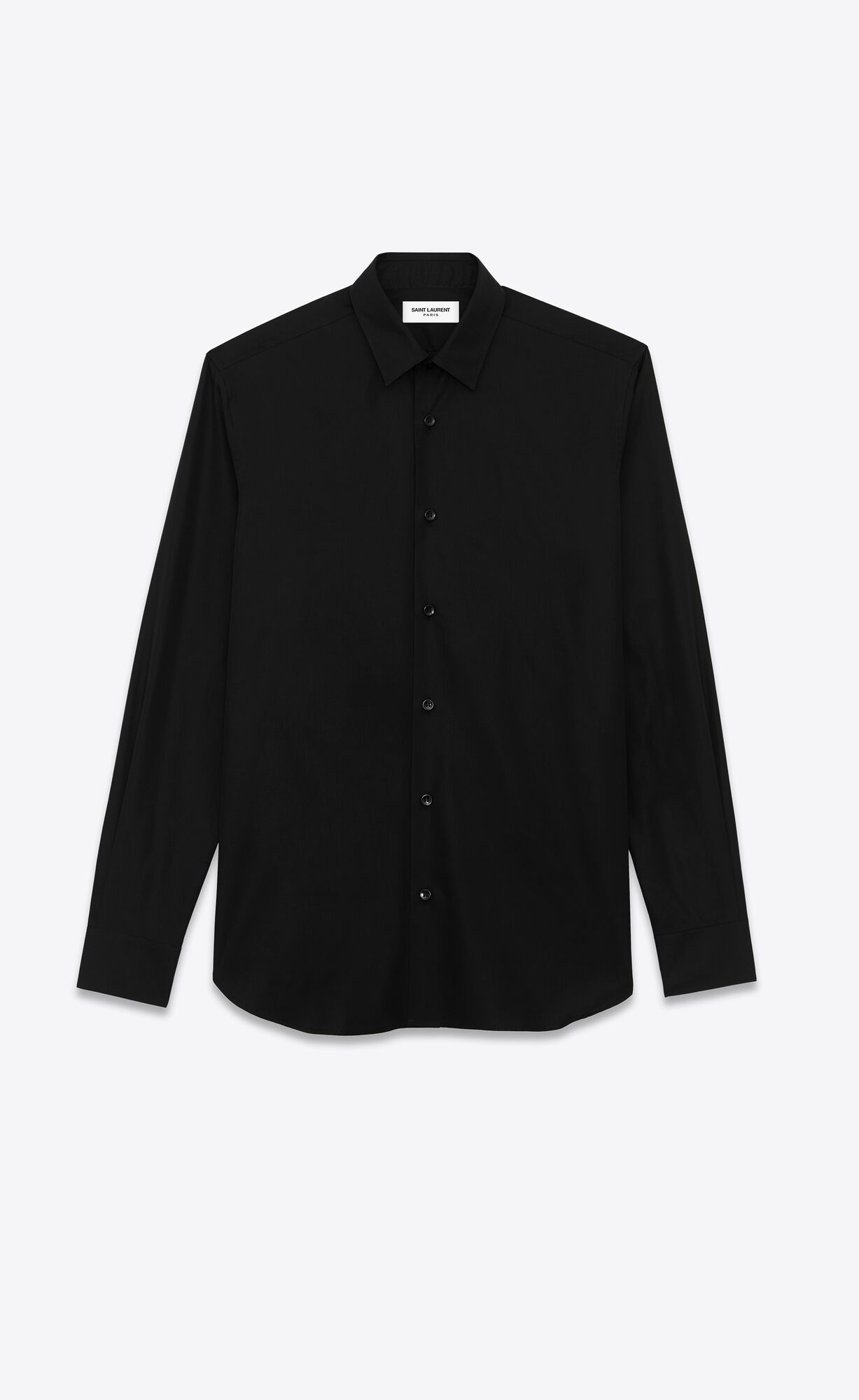 YSL Shirt In Bavlnene Poplin Čierne | 49375-BGYX