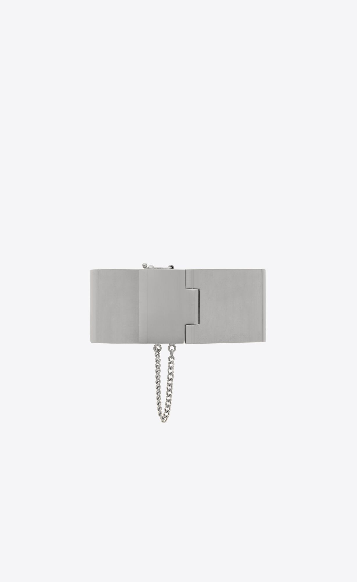 YSL Single Handcuff Bracelet In Metal Palladium | 57219-MHVI