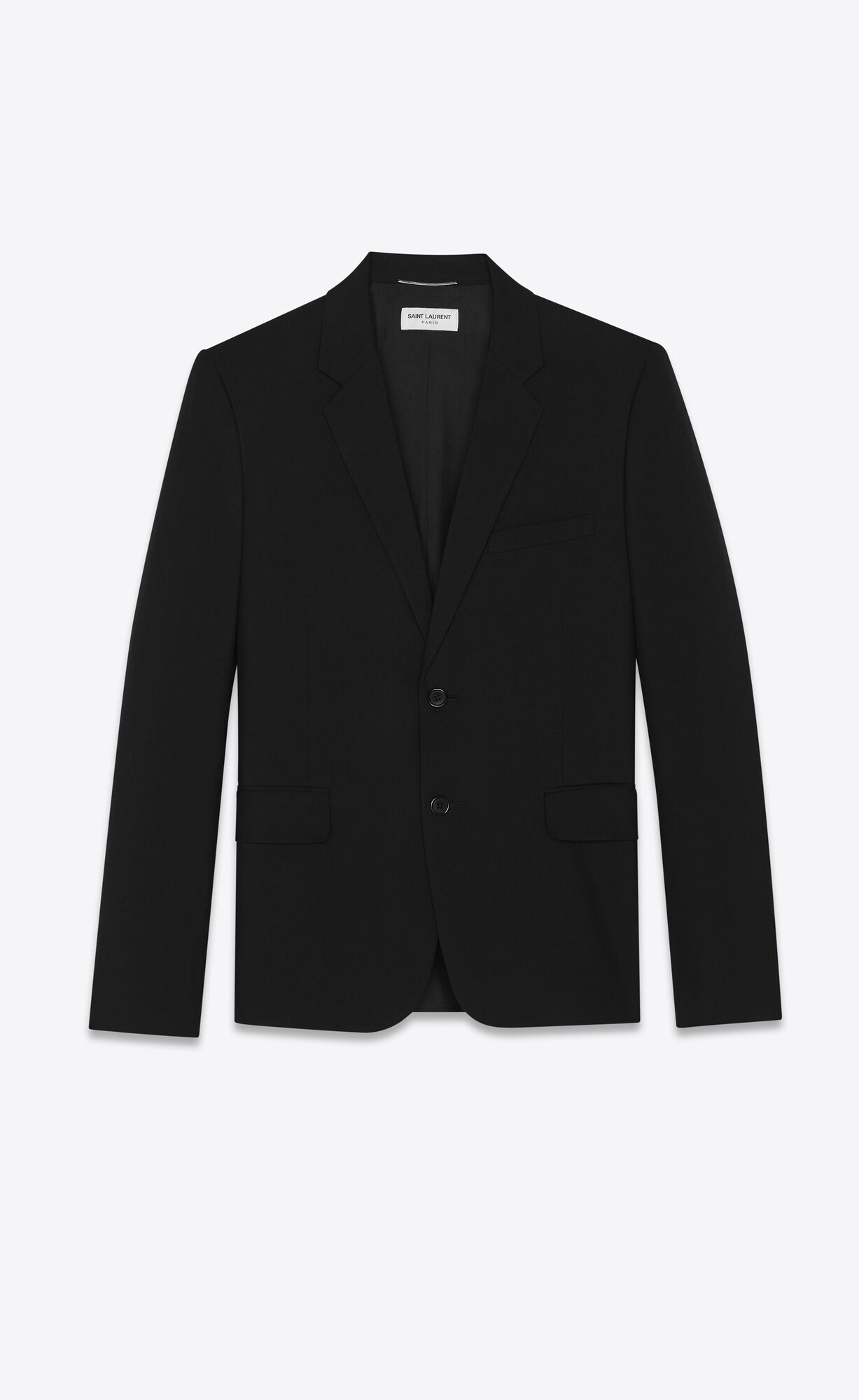 YSL Single-breasted Jacket In Gabardine Saint Laurent Čierne | 03521-CFLG