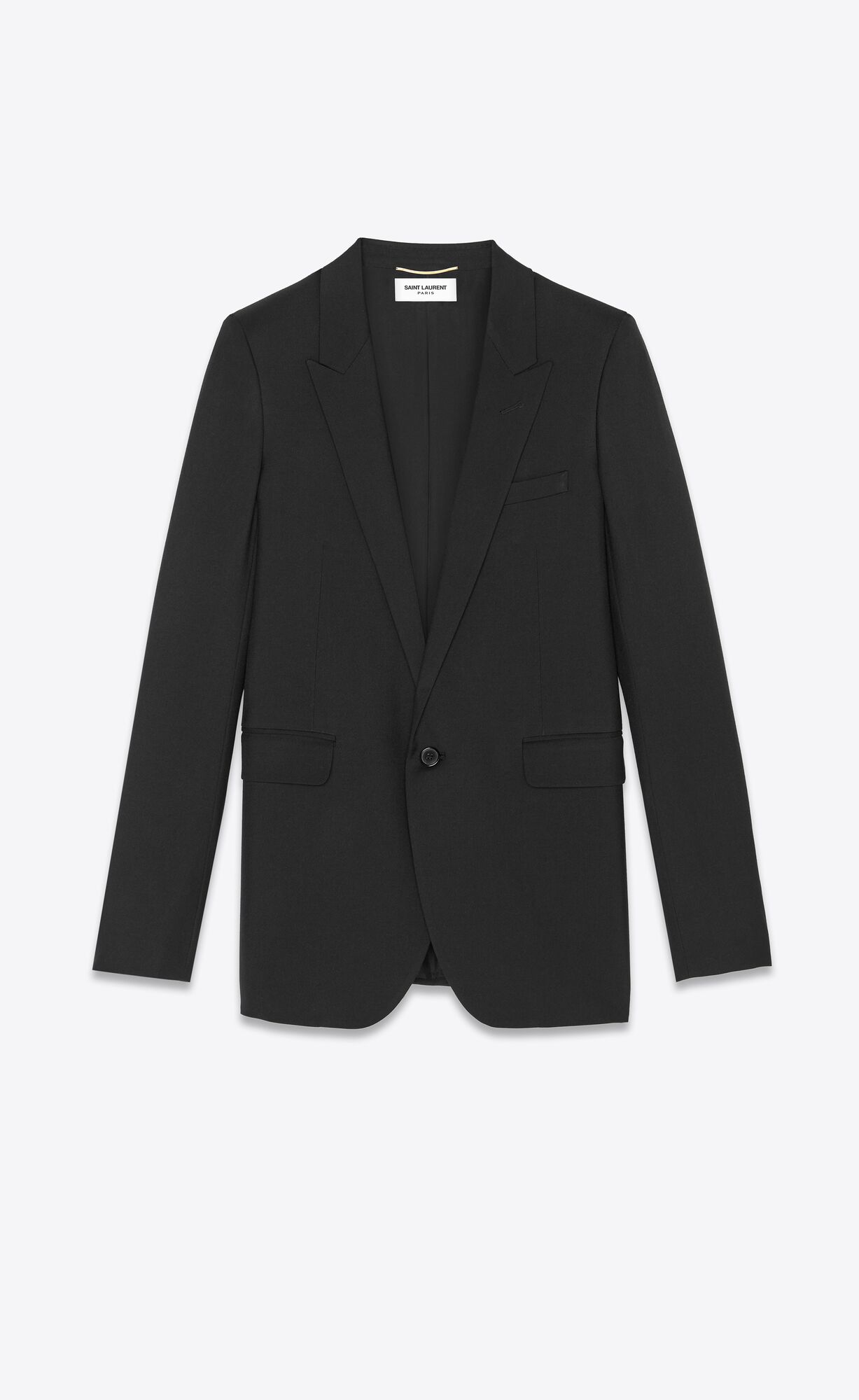 YSL Single-breasted Jacket In Gabardine Saint Laurent Čierne | 46108-VJIM