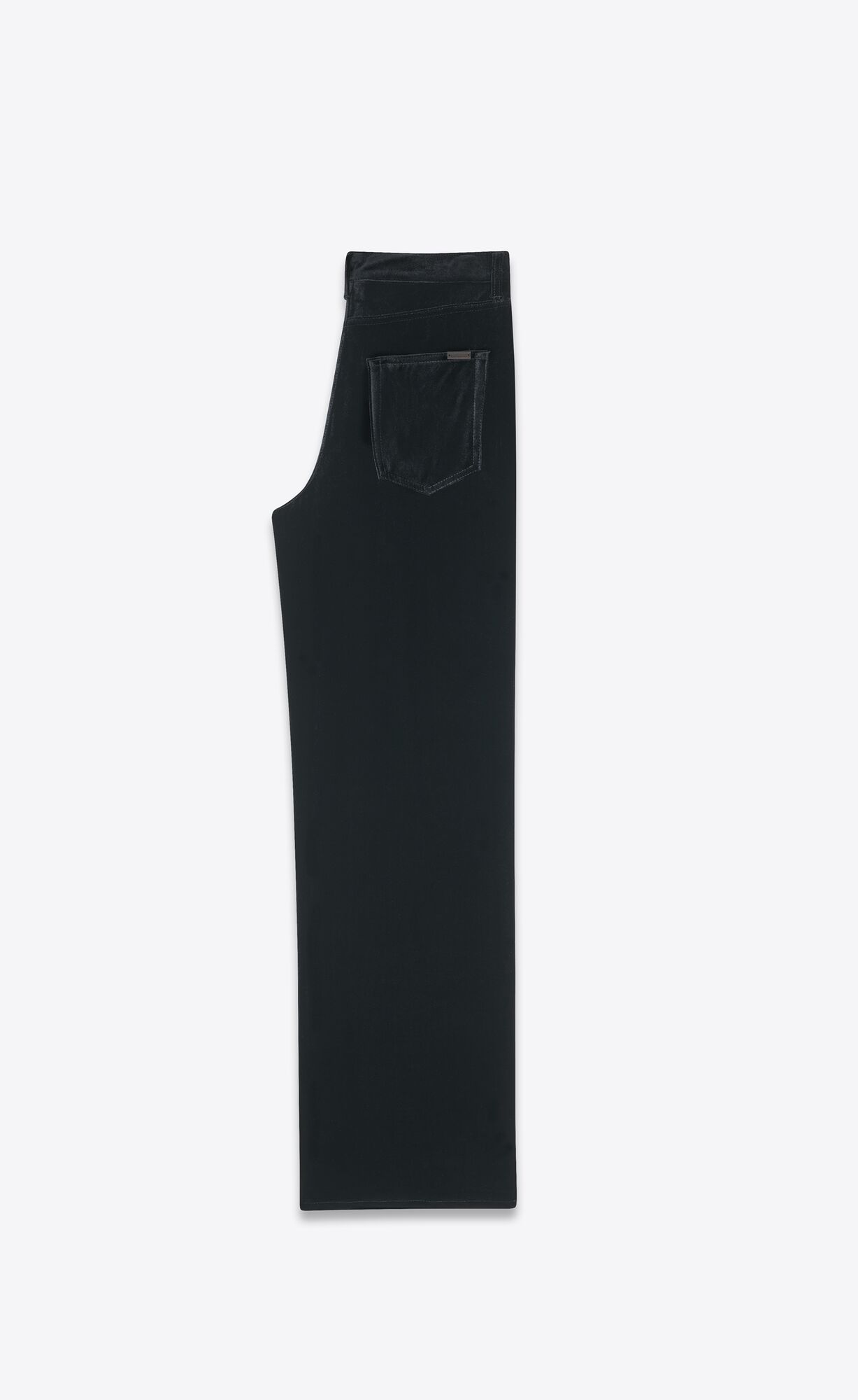 YSL Siroke Topanky-leg Pants In Velvet Čierne | 27068-UXGA