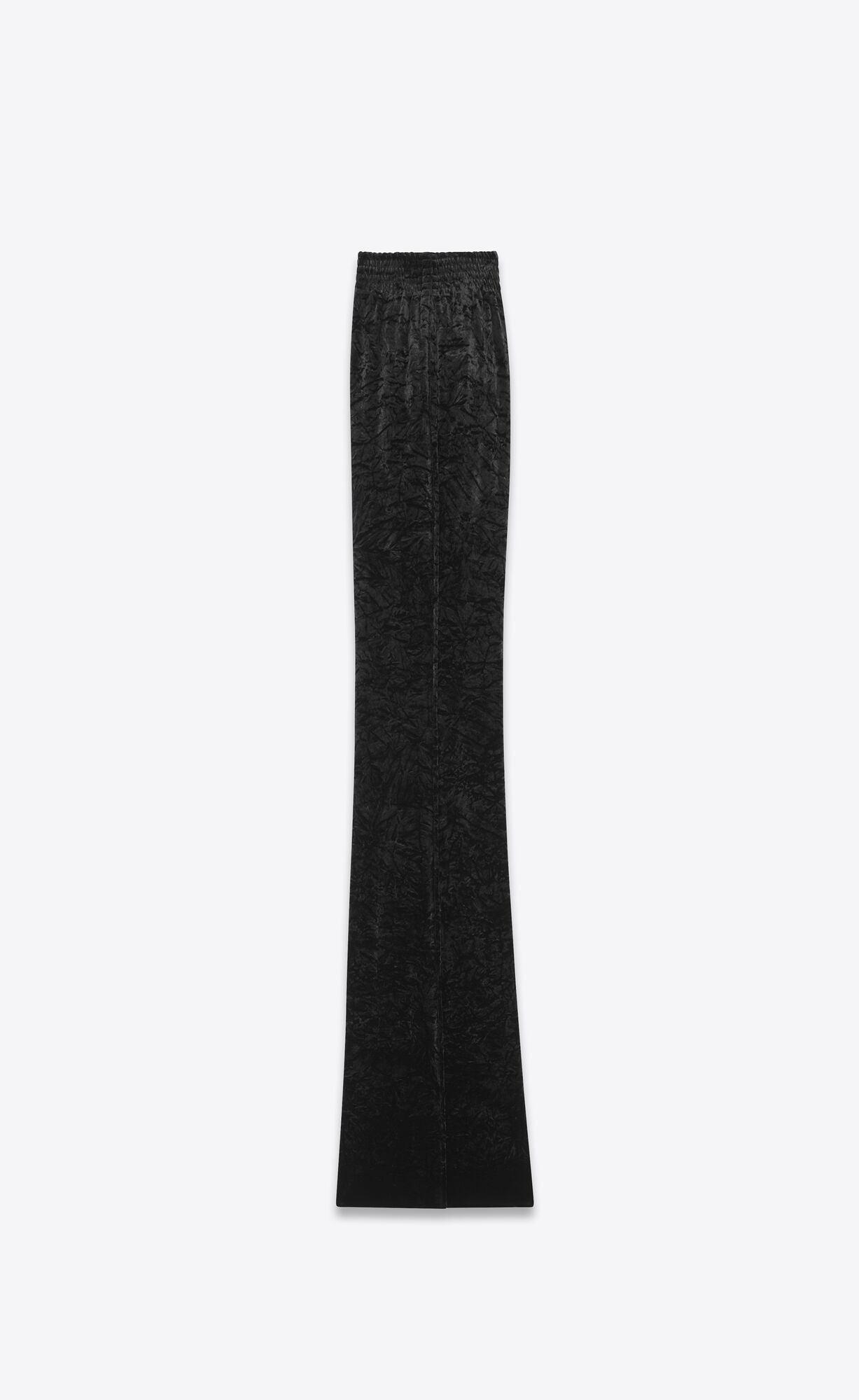 YSL Siroke Topanky-leg Pants In Velvet Čierne | 61980-HJDU