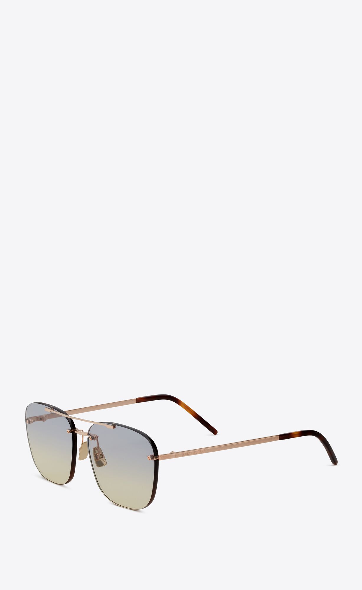 YSL Sl 309 Rimless Ruzove Zlate | 18265-BRID