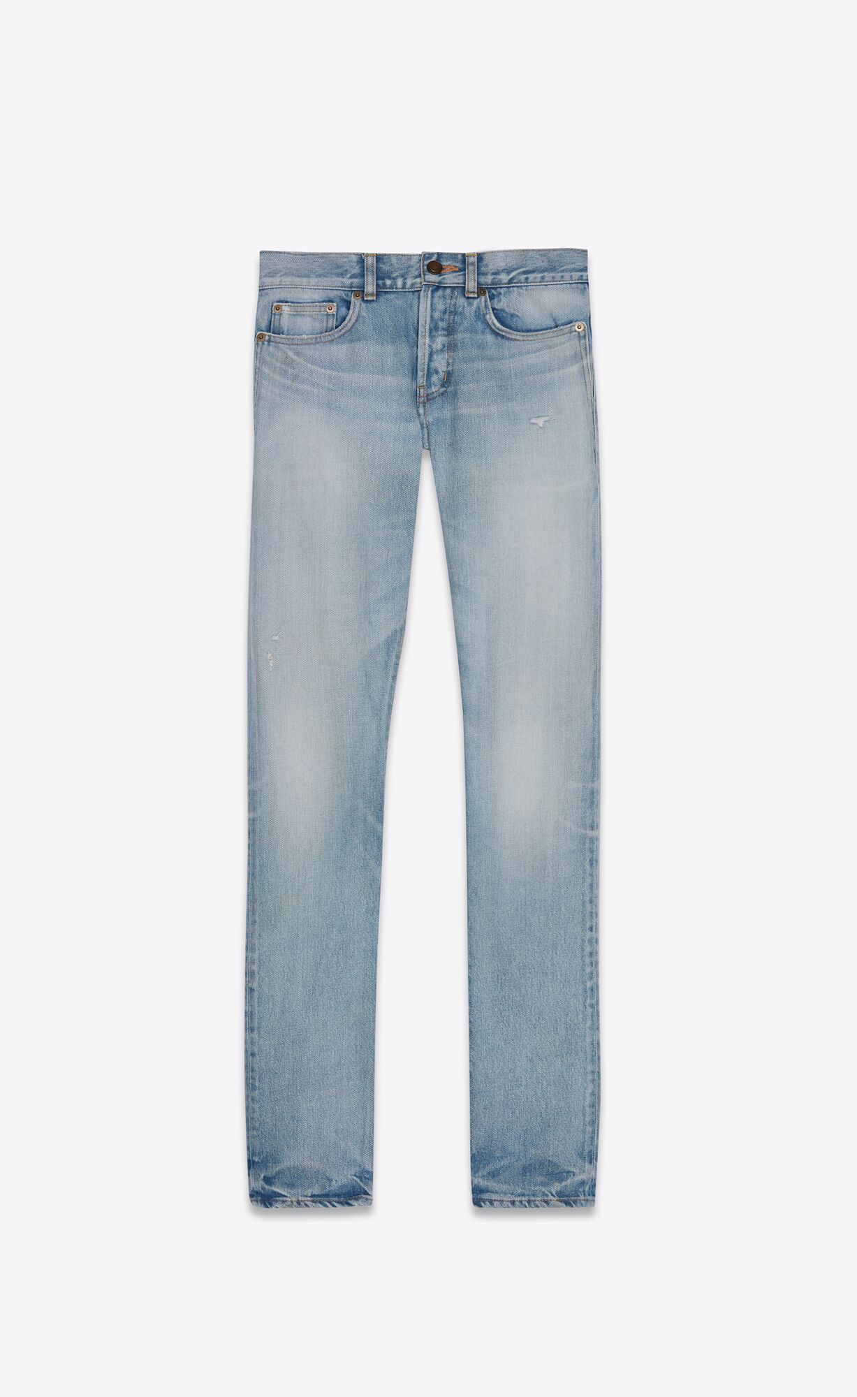 YSL Slim-fit Jeans Svetlo Modre | 14860-ENZV