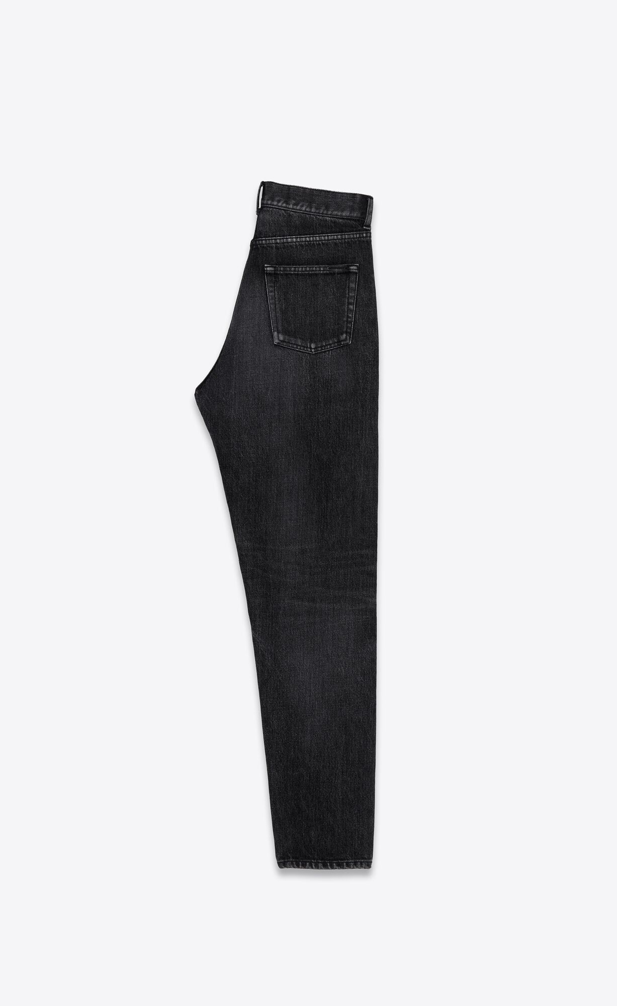 YSL Slim-fit Jeans Čierne | 76031-KTNG