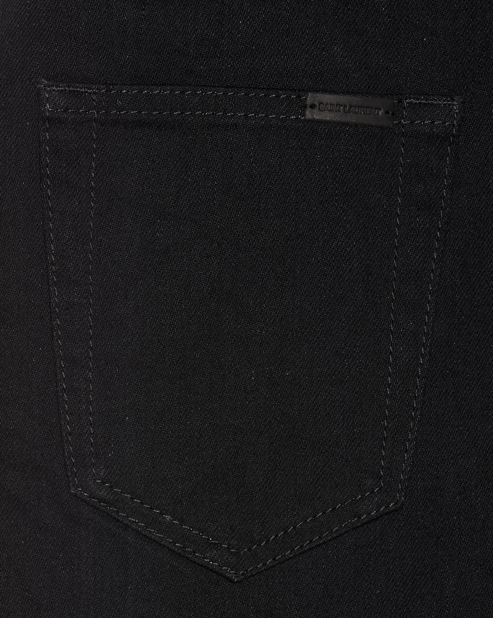 YSL Slim-fit Jeans Čierne | 76928-MSHL