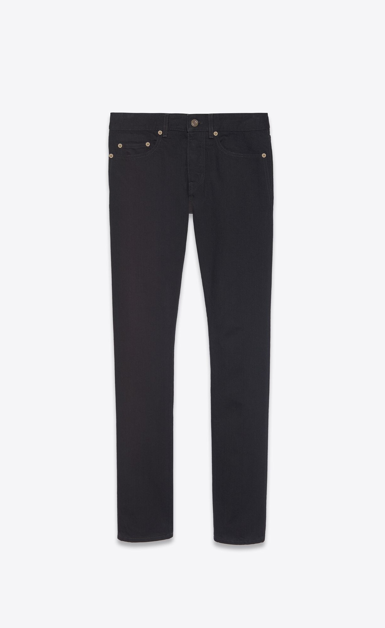 YSL Slim-fit Jeans Čierne | 76928-MSHL