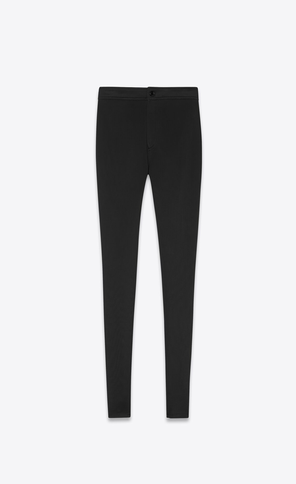 YSL Slim-fit Pants In Silky Jersey Čierne | 72408-QVAS