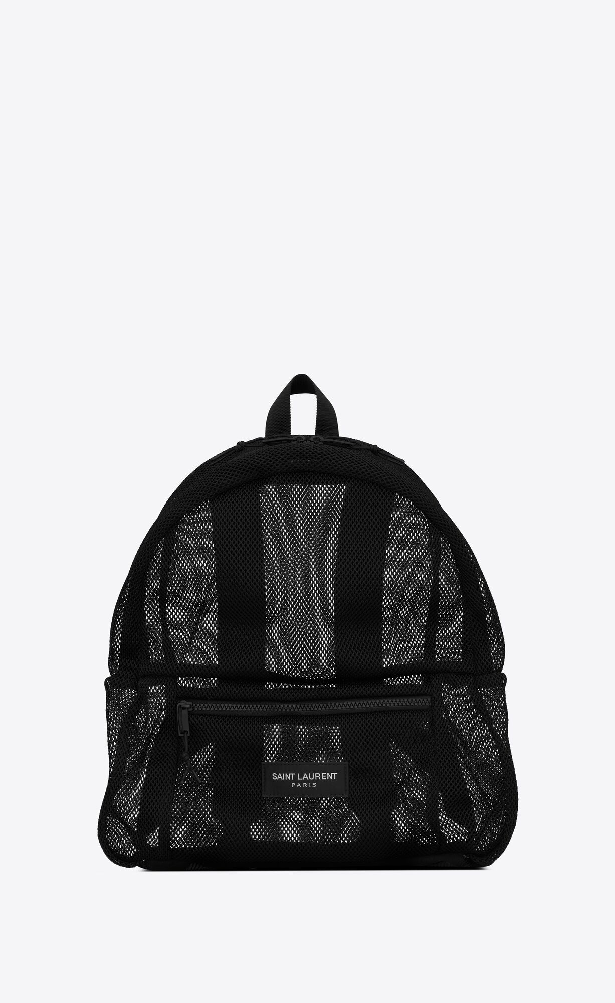 YSL Slp Backpack In Mesh And Nylon Čierne | 32491-HDWF