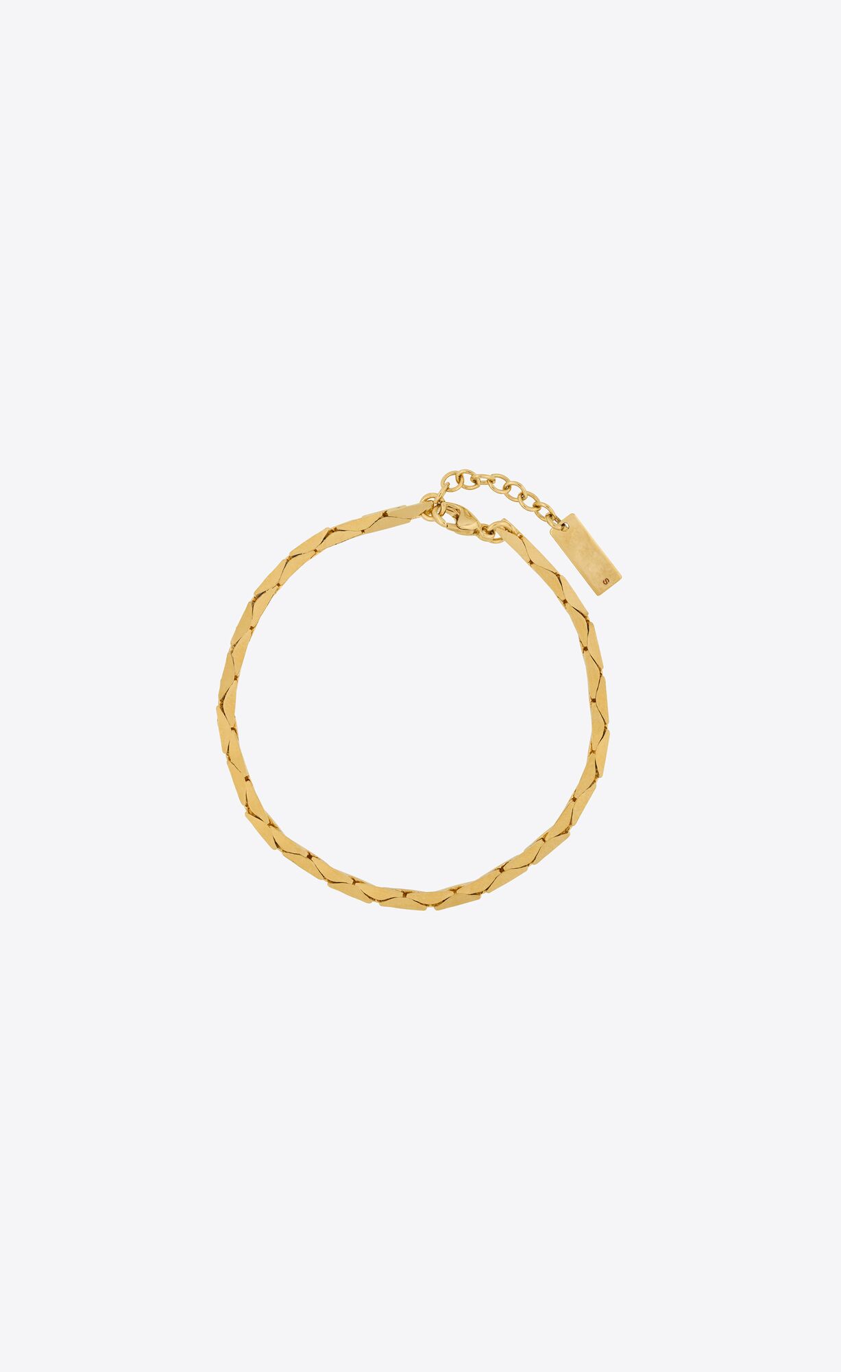 YSL Snake Chain Bracelet In Metal Zlate | 02413-NZGP