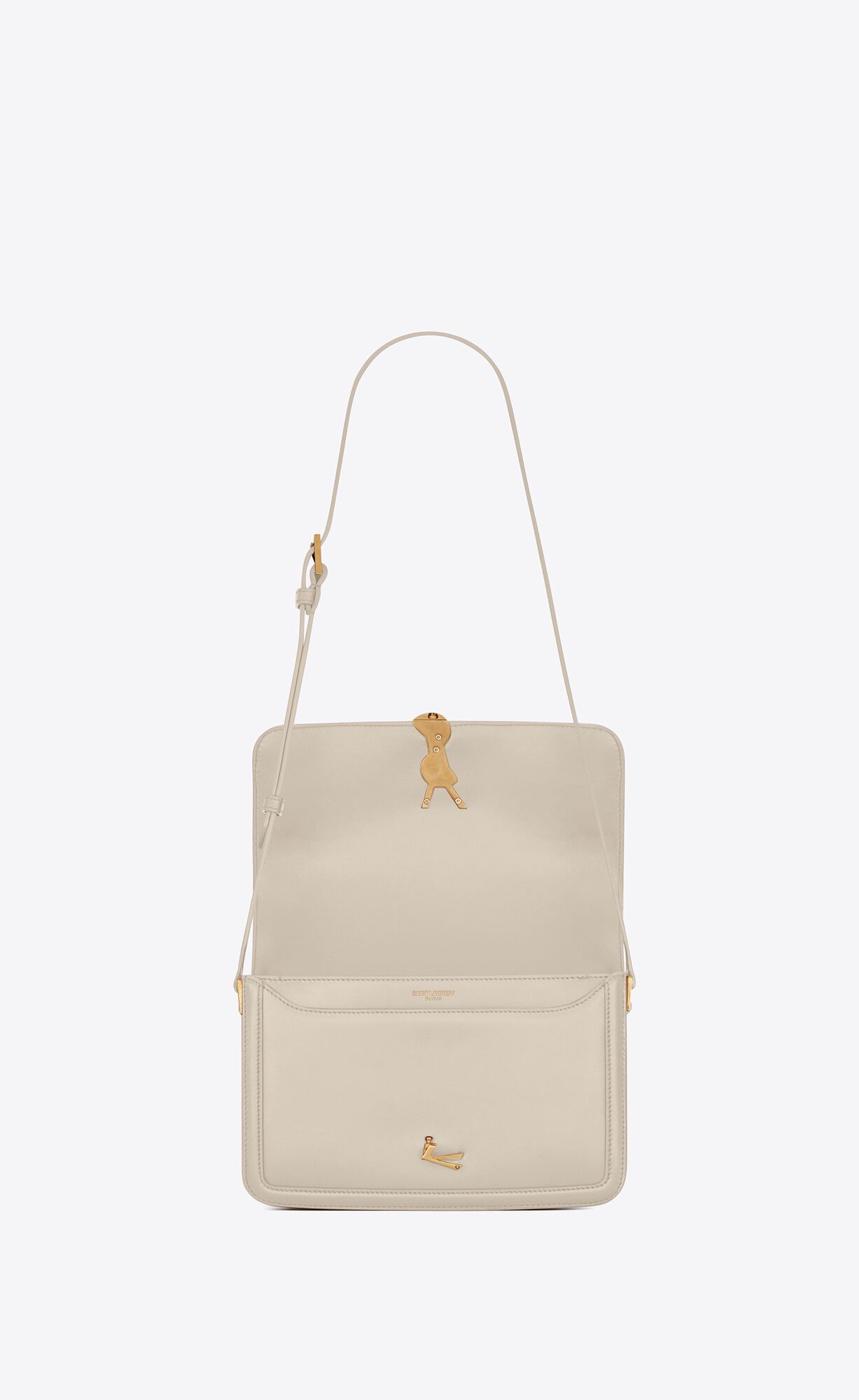 YSL Solferino Medium Satchel In Box Saint Laurent Kozene Blanc Vintage | 02789-XTQJ