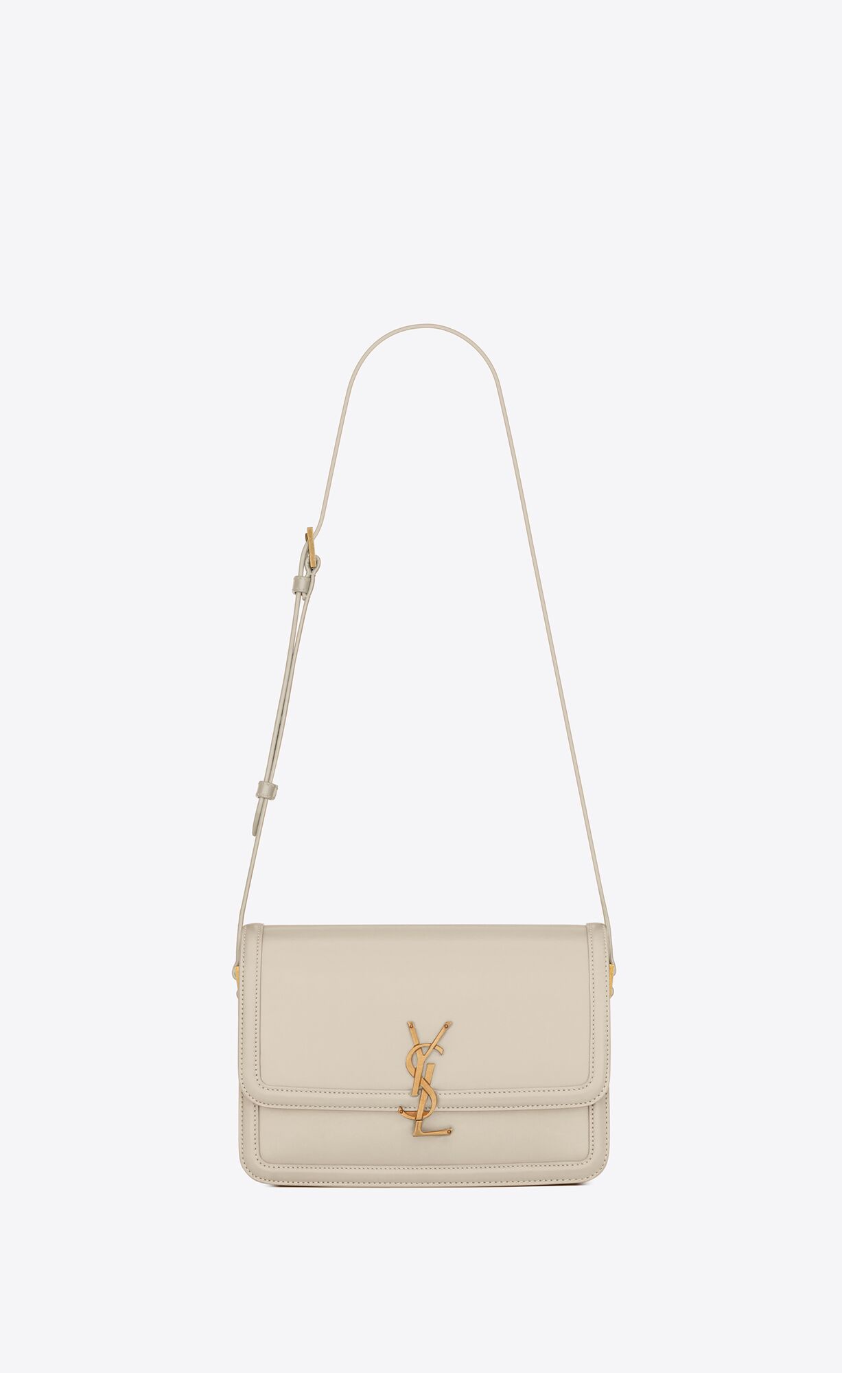 YSL Solferino Medium Satchel In Box Saint Laurent Kozene Blanc Vintage | 02789-XTQJ