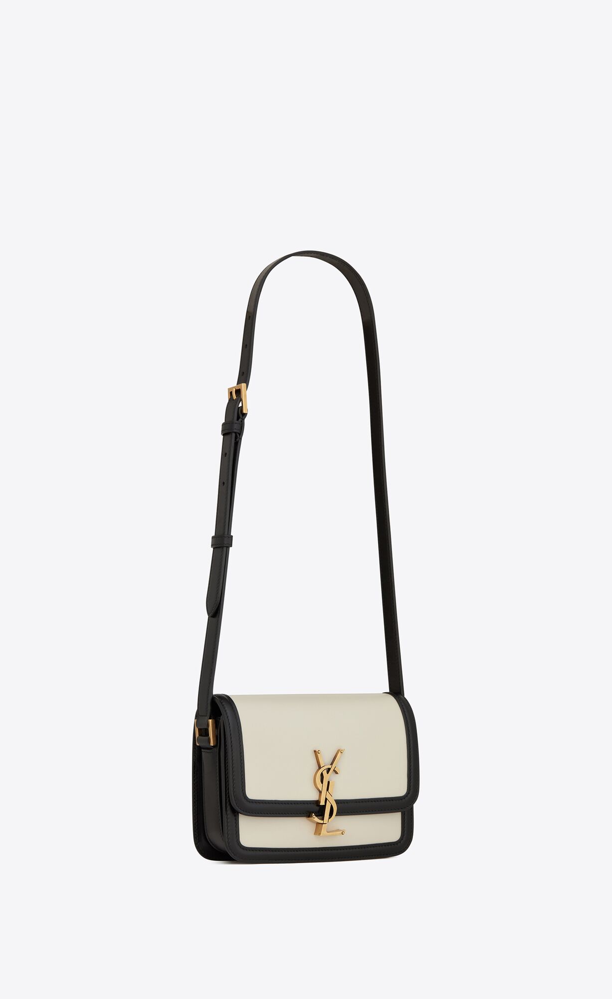 YSL Solferino Small Satchel In Box Saint Laurent Kozene Blanc Vintage | 48239-PWAE