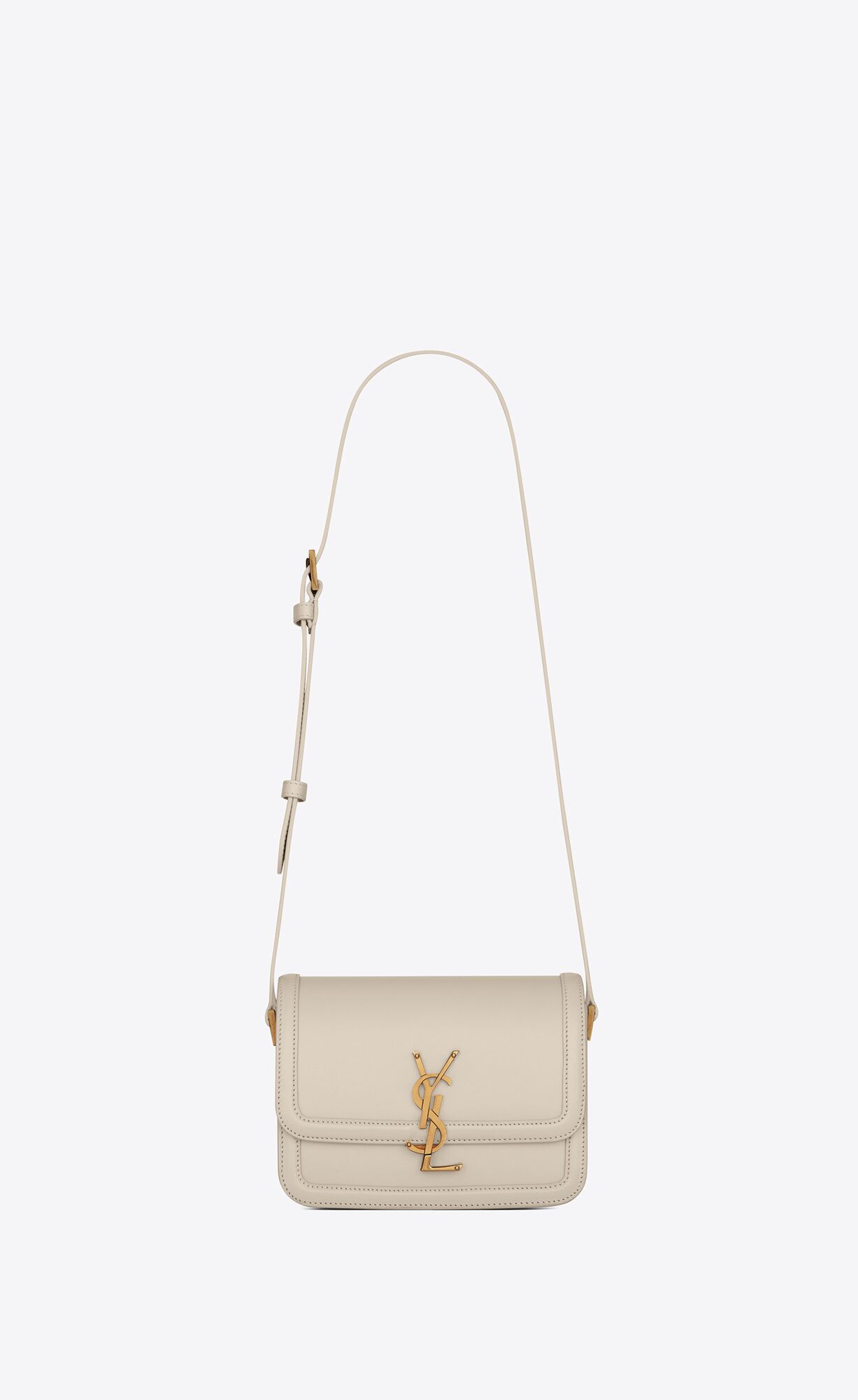 YSL Solferino Small Satchel In Box Saint Laurent Kozene Blanc Vintage | 76140-EWCR