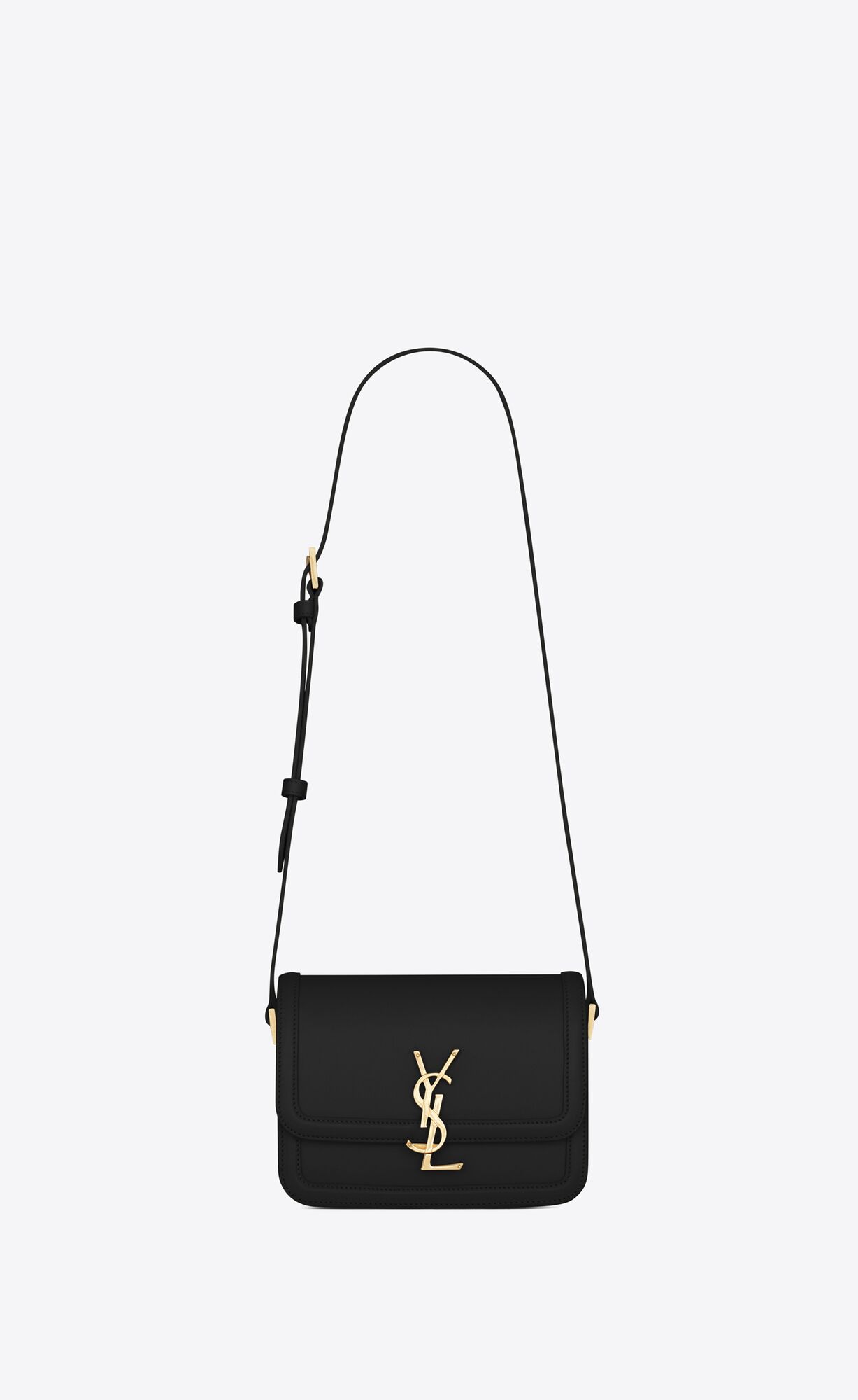 YSL Solferino Small Satchel In Box Saint Laurent Kozene Čierne | 80316-JNPG