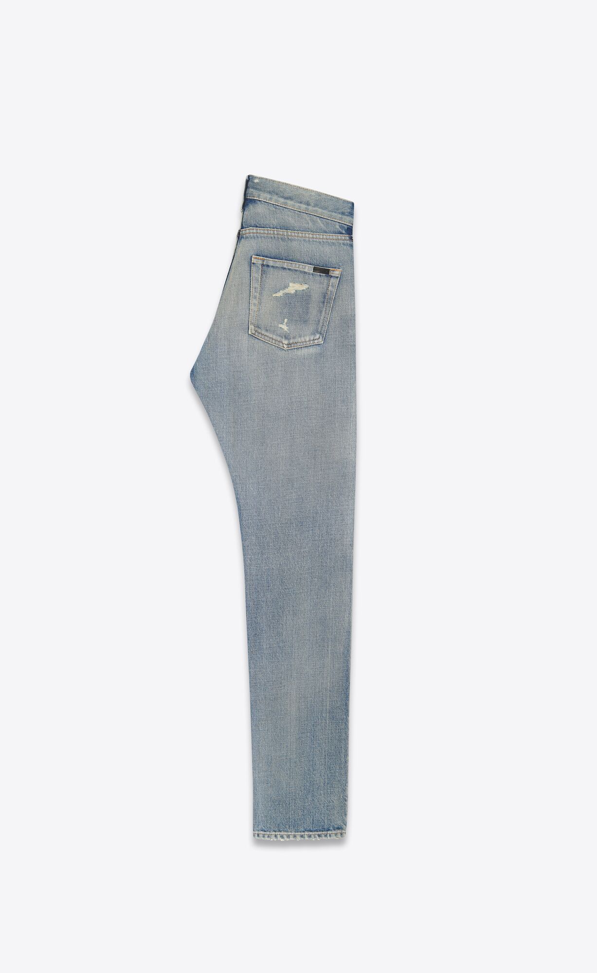 YSL Stredne-waist Jeans Modre | 18240-KOPJ