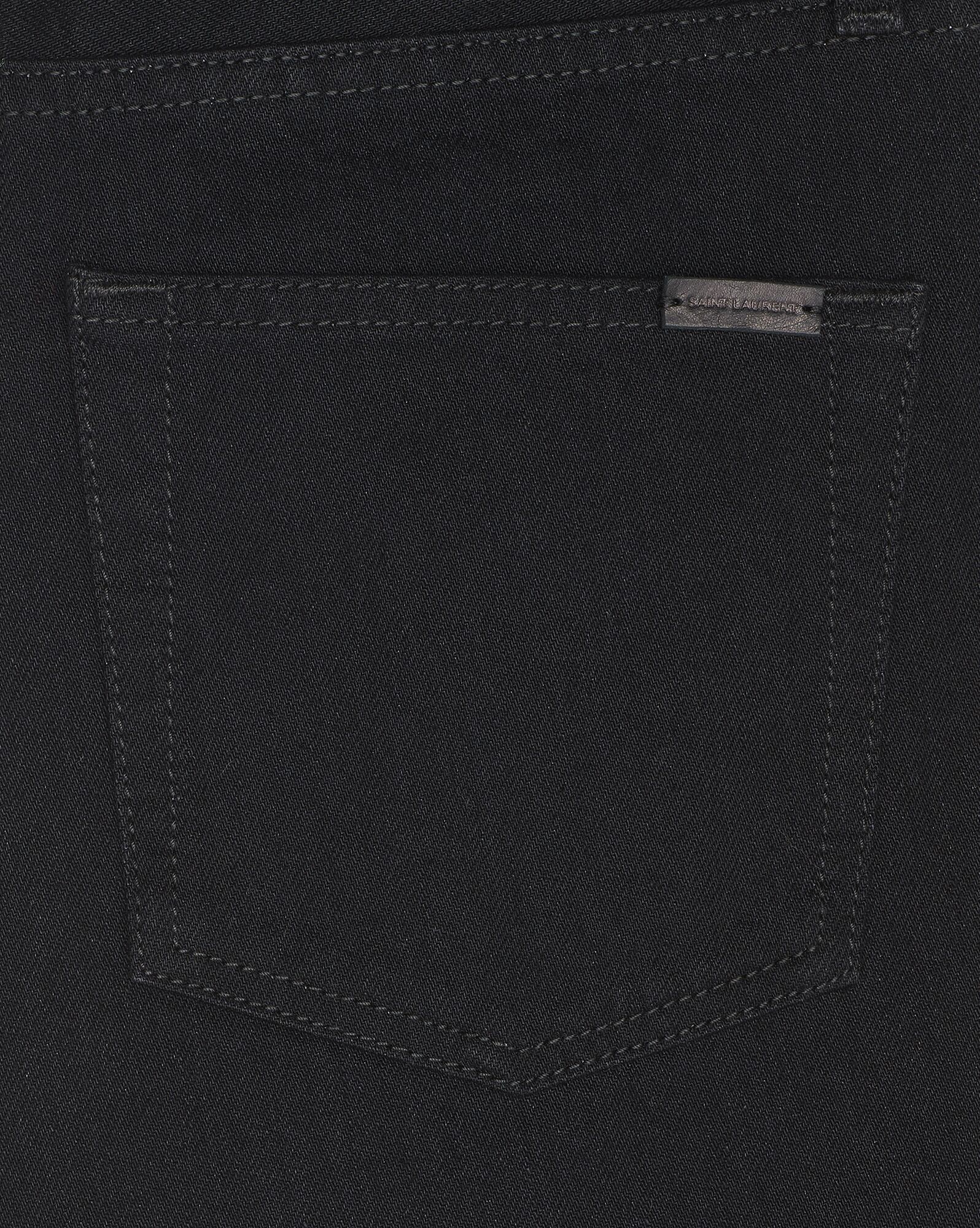 YSL Stredne-waist Jeans Čierne | 53126-EAOD