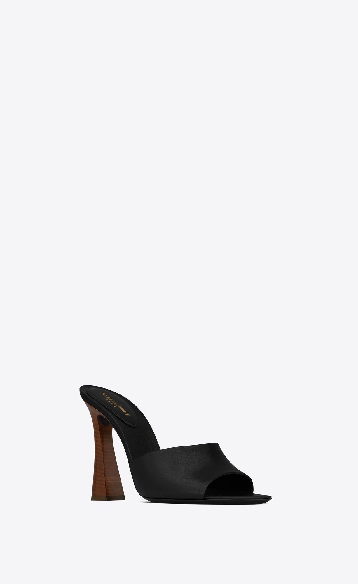 YSL Suite Mules In Smooth Kozene Čierne | 27489-KSXC