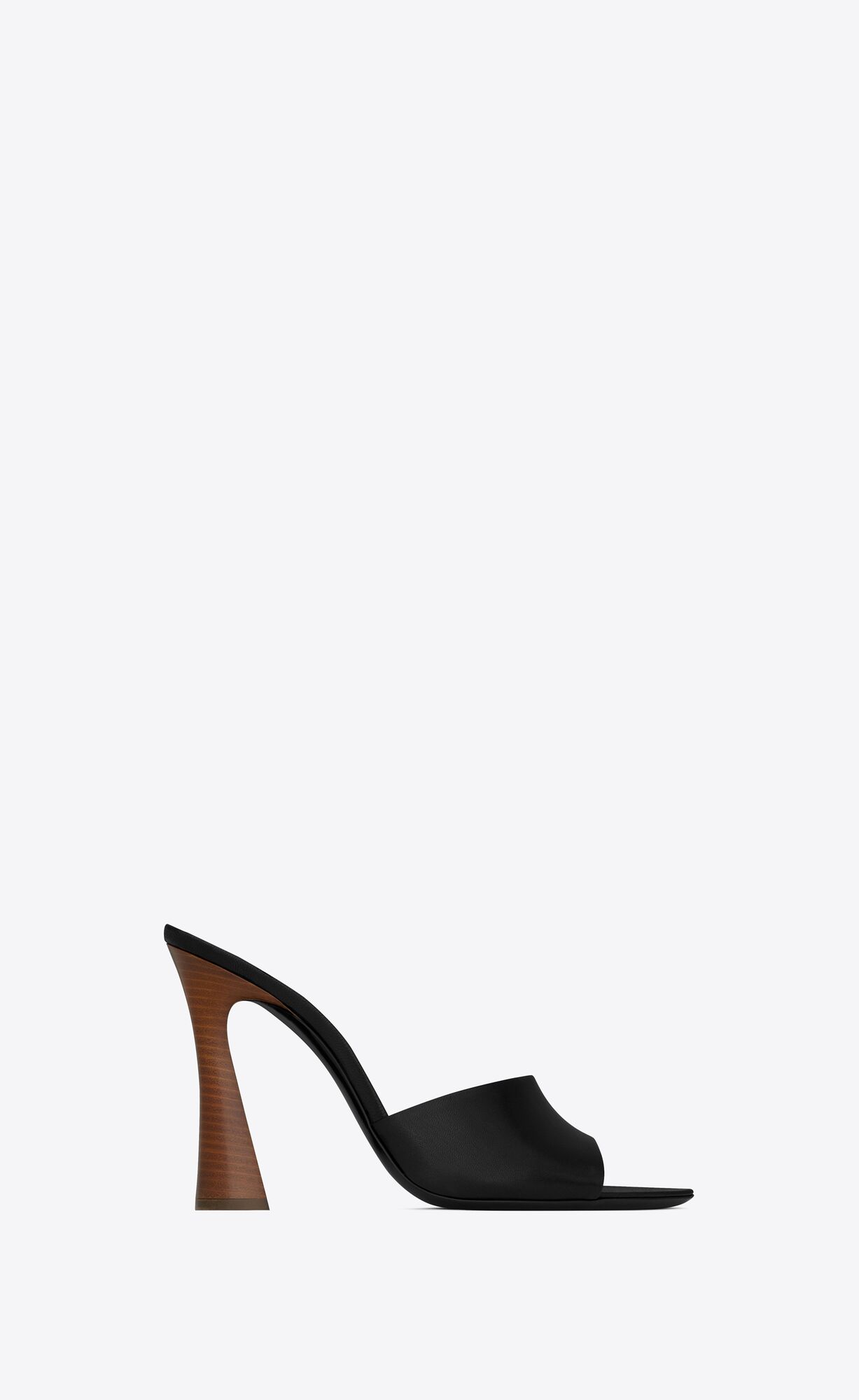 YSL Suite Mules In Smooth Kozene Čierne | 27489-KSXC