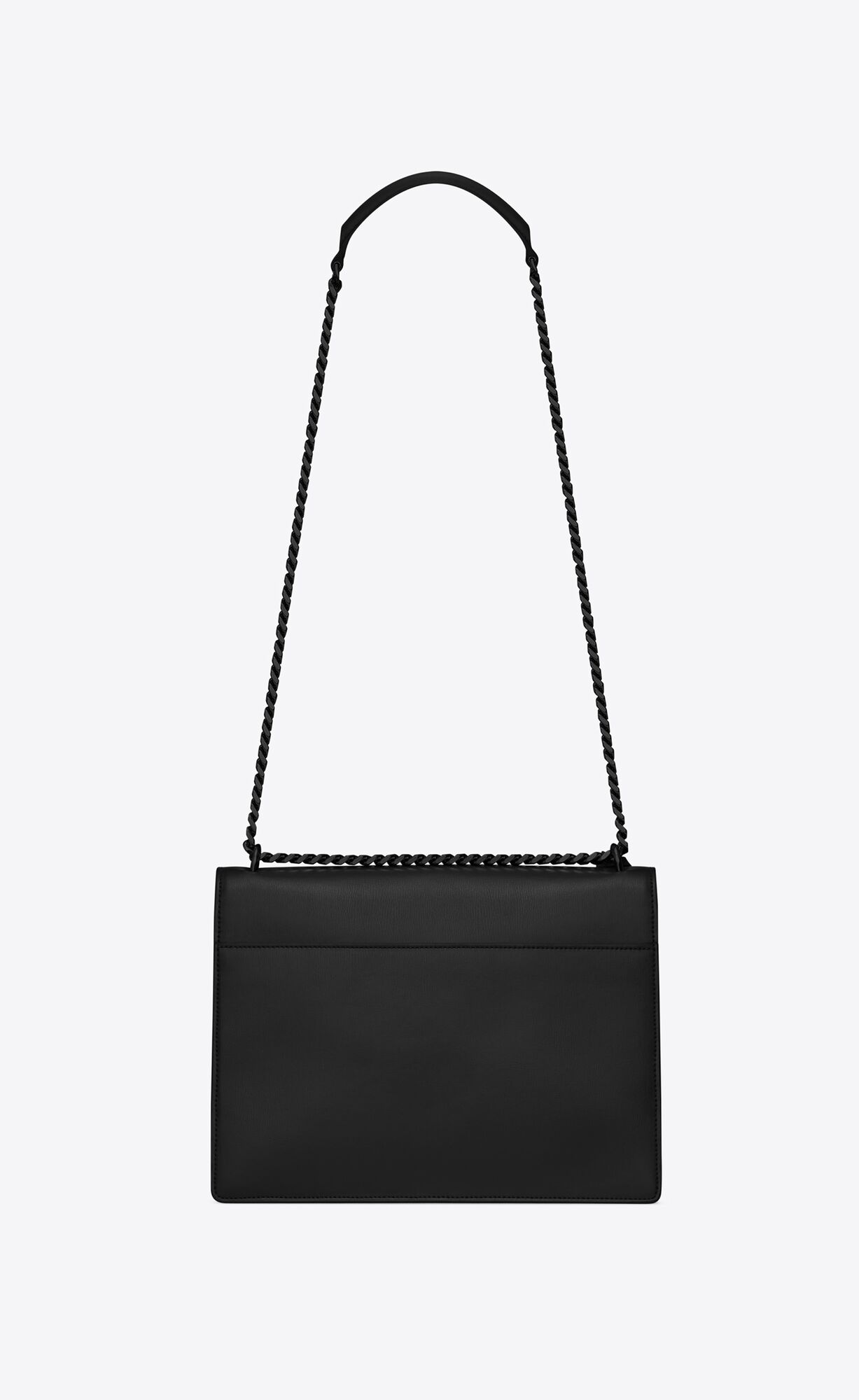 YSL Sunset Large Chain Bag In Smooth Kozene Noir | 25496-JXDR