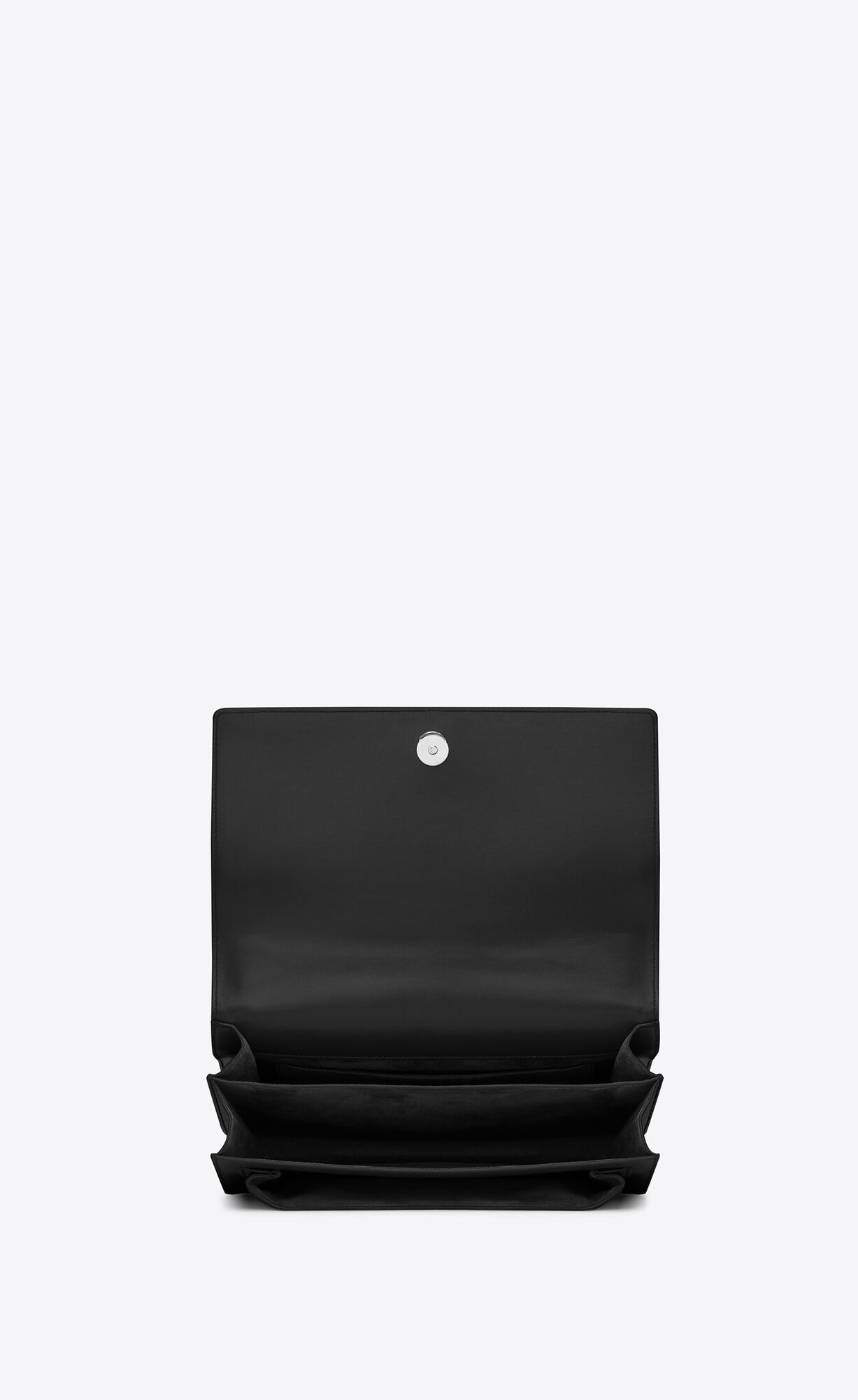 YSL Sunset Large Chain Bag In Smooth Kozene Noir | 25496-JXDR