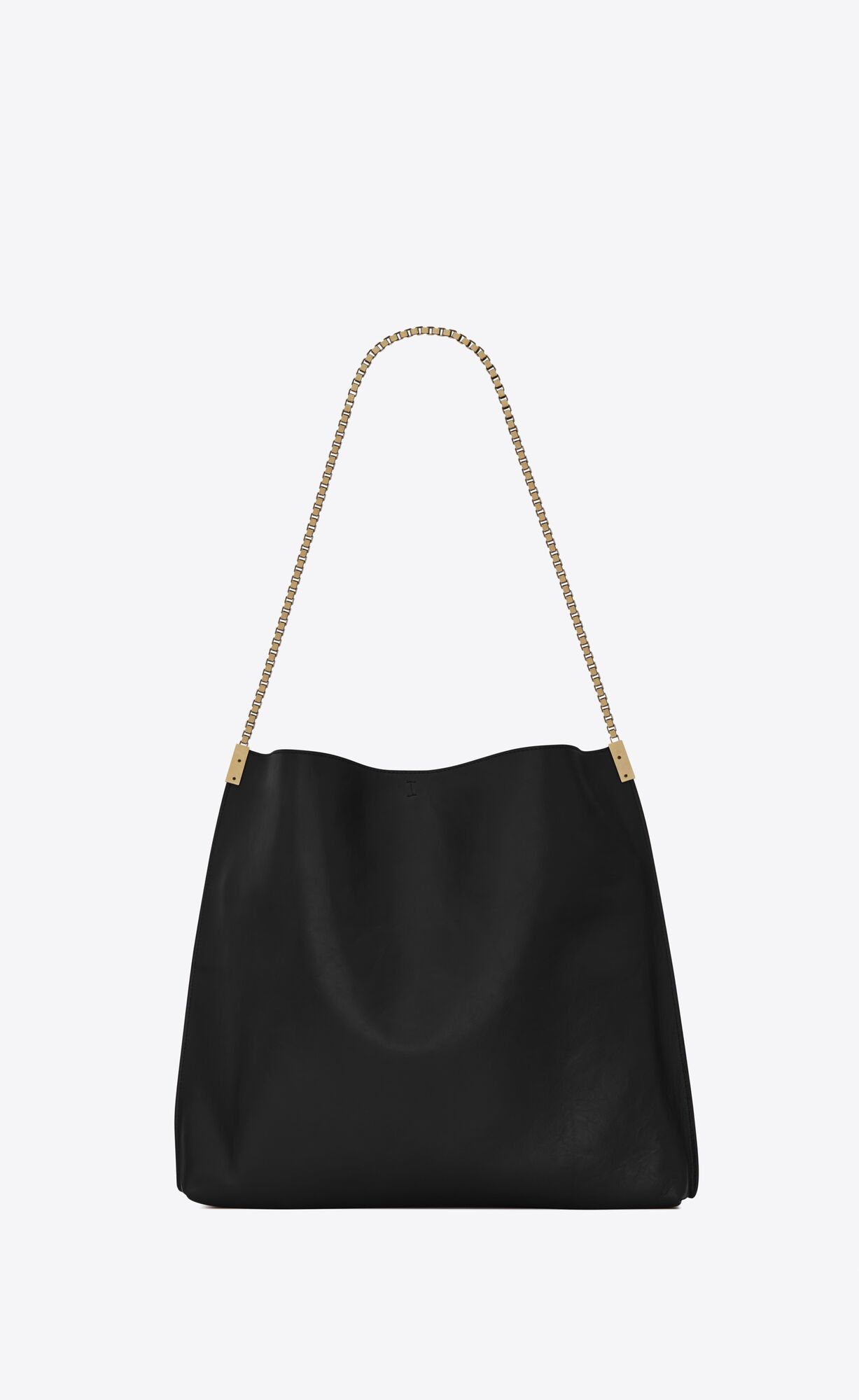 YSL Suzanne Medium Hobo Bag In Smooth Kozene Čierne | 83965-YIQT