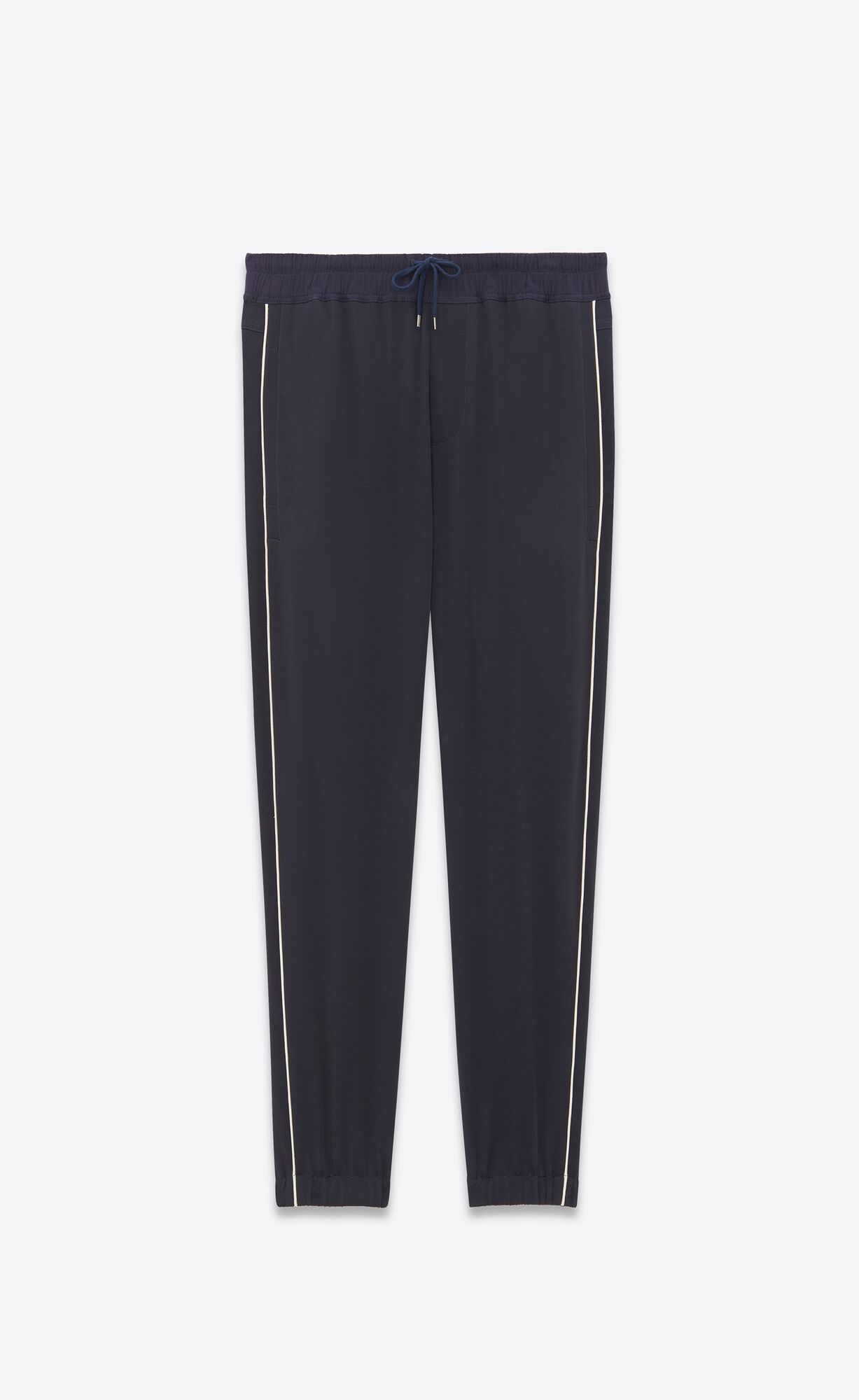 YSL Sweatpants In Crepe Satin Modre | 10763-ECSO