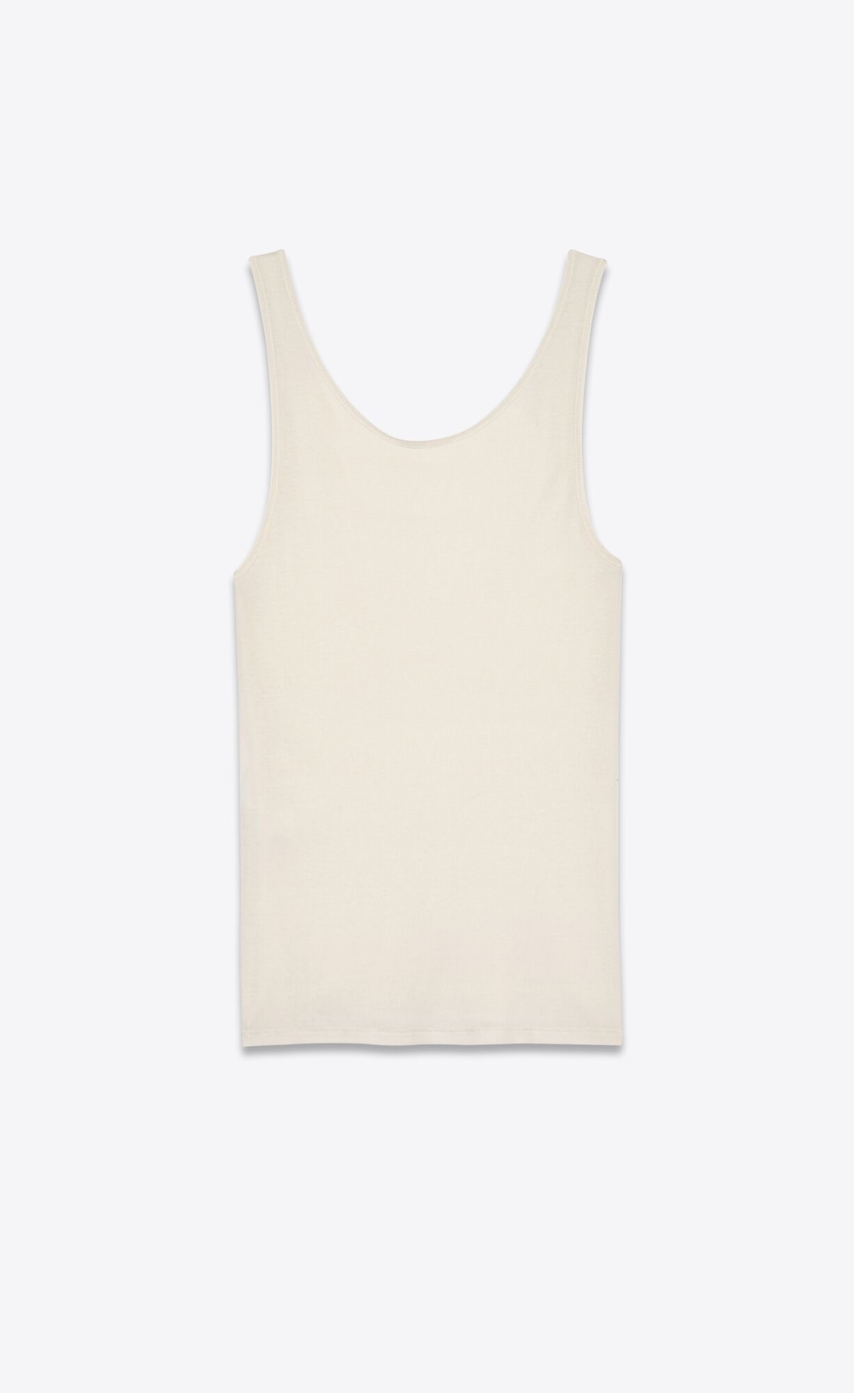 YSL Tank Top In Jersey Béžové | 27648-YKEZ