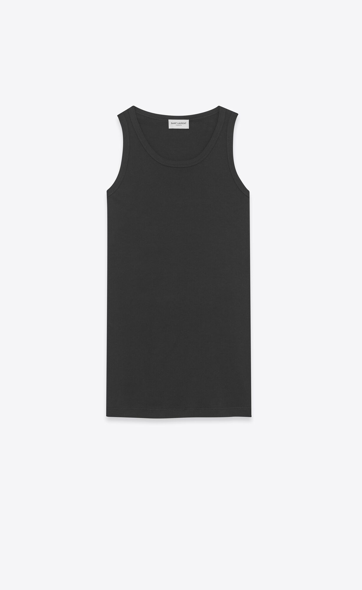 YSL Tank Top In Jersey Čierne | 14867-ONTA