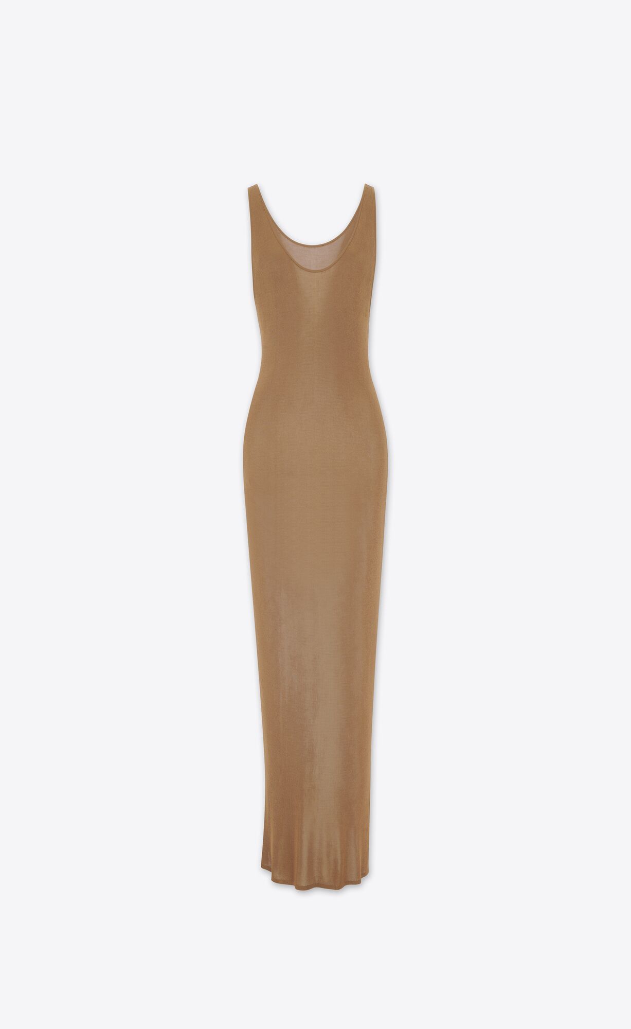 YSL Tank Top Saty In Knit Noisette | 27908-ZWPD