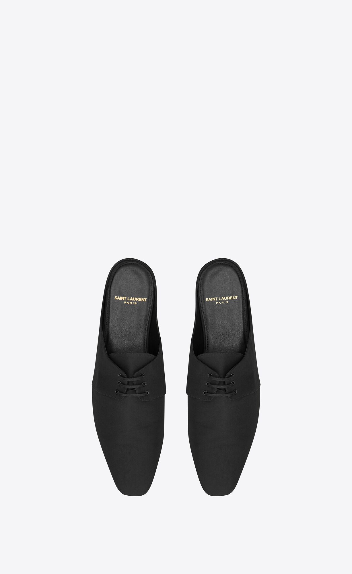 YSL Terence Mules In Shantung Čierne | 78341-UVOC