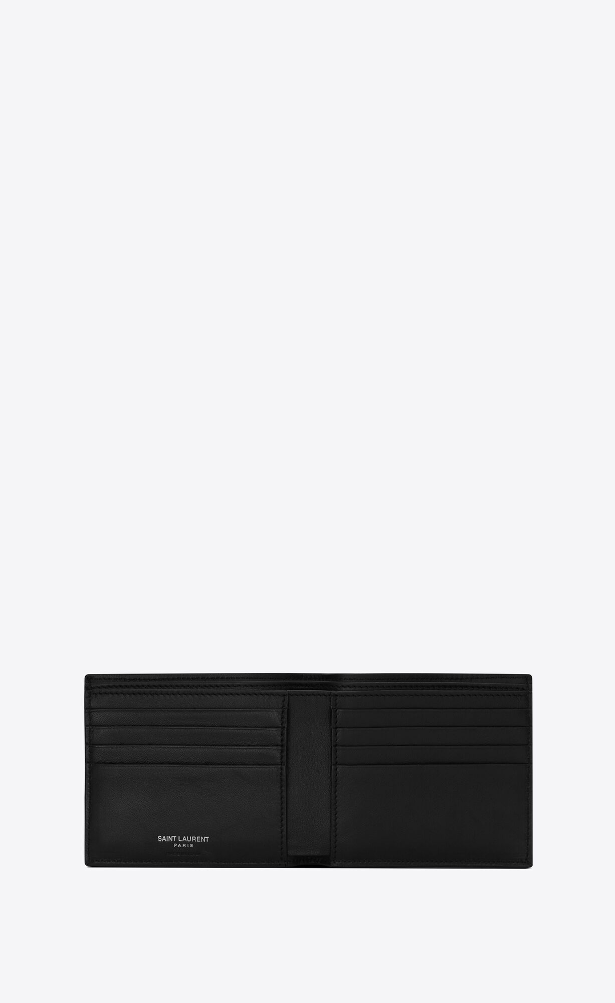 YSL Tiny Cassandre East/West Wallet In Crocodile-embossed Kozene Čierne | 06278-KFJQ